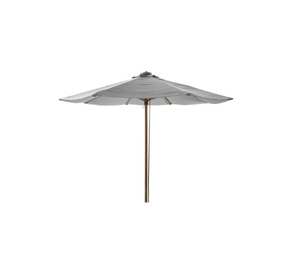 Classic teak garden parasol with pulley 3m