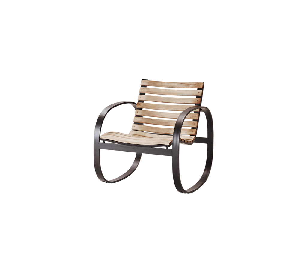Outdoor Rocking Chair Teak Aluminum