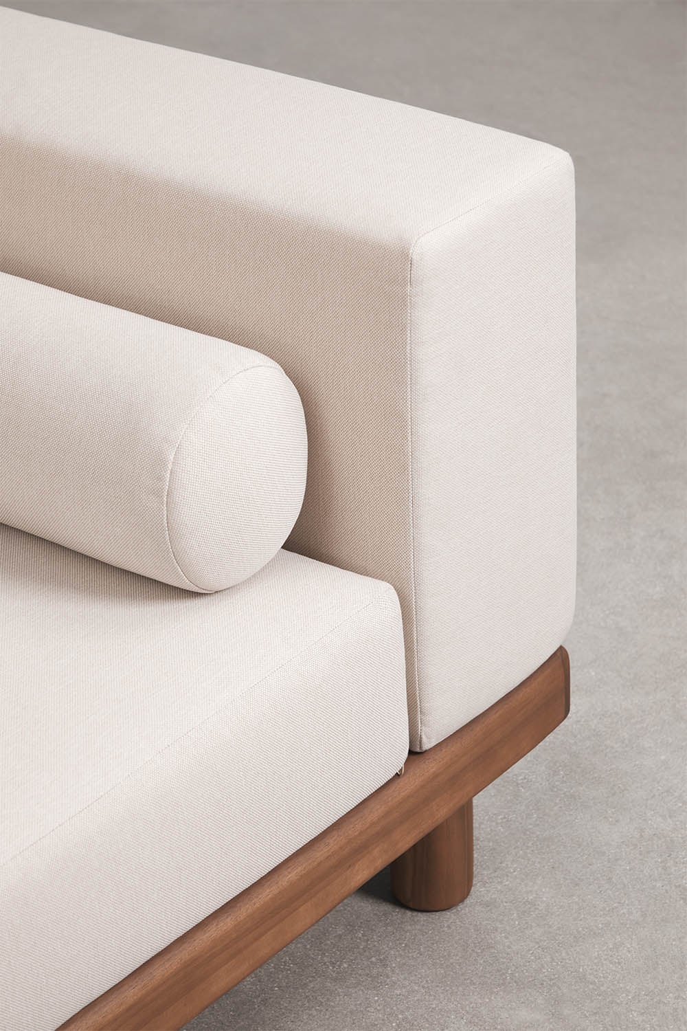Acacia Wood Garden Corner Sofa 2 Piece Modular