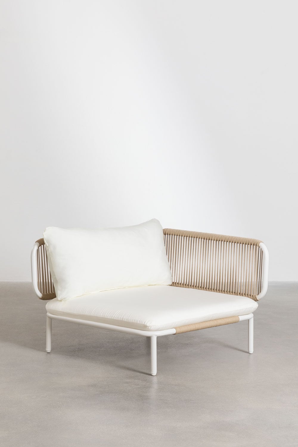 Steel Garden Corner Sofa 2 Piece Modular