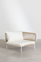 Steel Garden Corner Sofa 2 Piece Modular