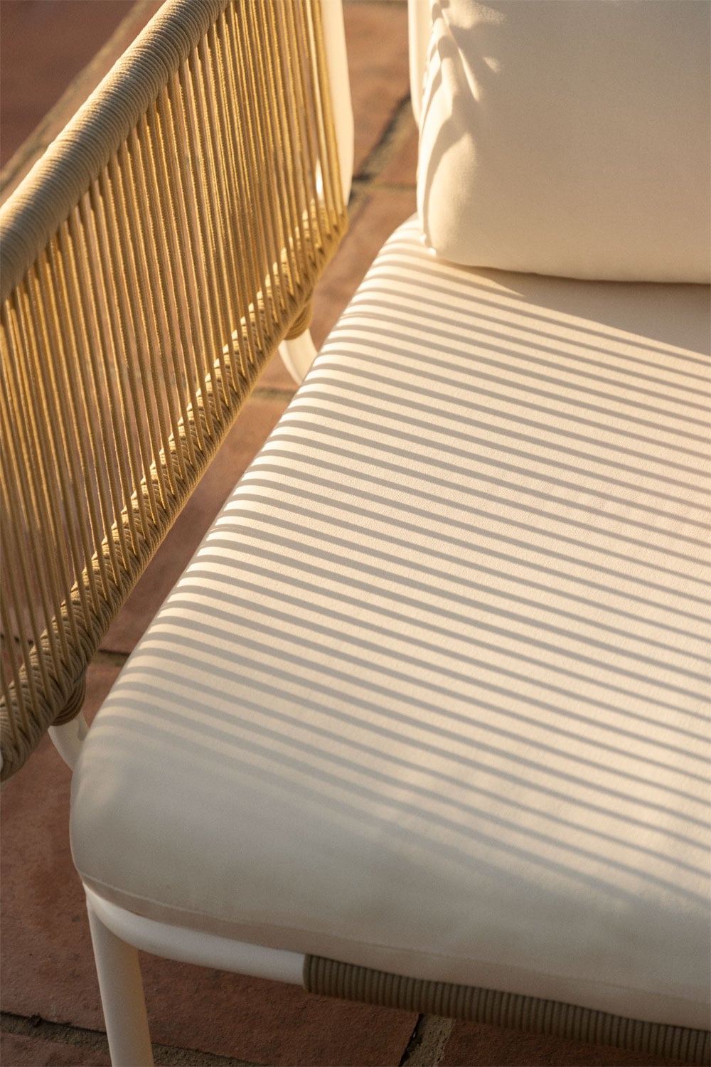 Steel Garden Corner Sofa 2 Piece Modular