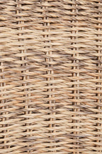 3 Seater Acacia Wood Synthetic Wicker Garden Sofa