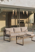 3 Seater Aluminium Garden Sofa