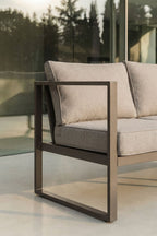 3 Seater Aluminium Garden Sofa