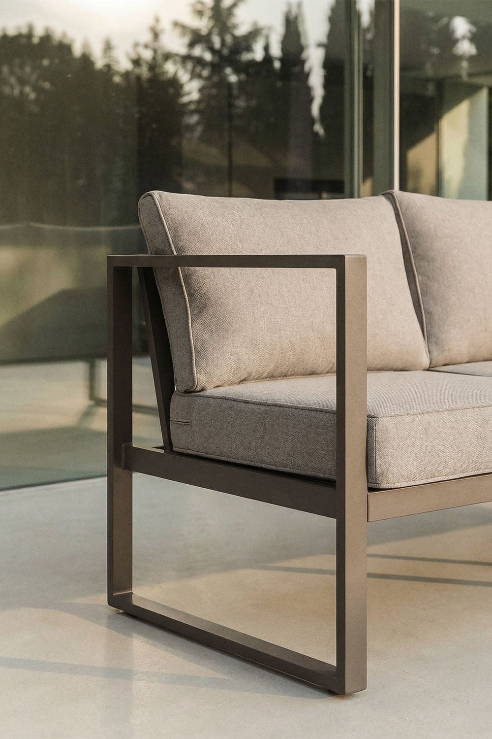 3 Seater Aluminium Garden Sofa