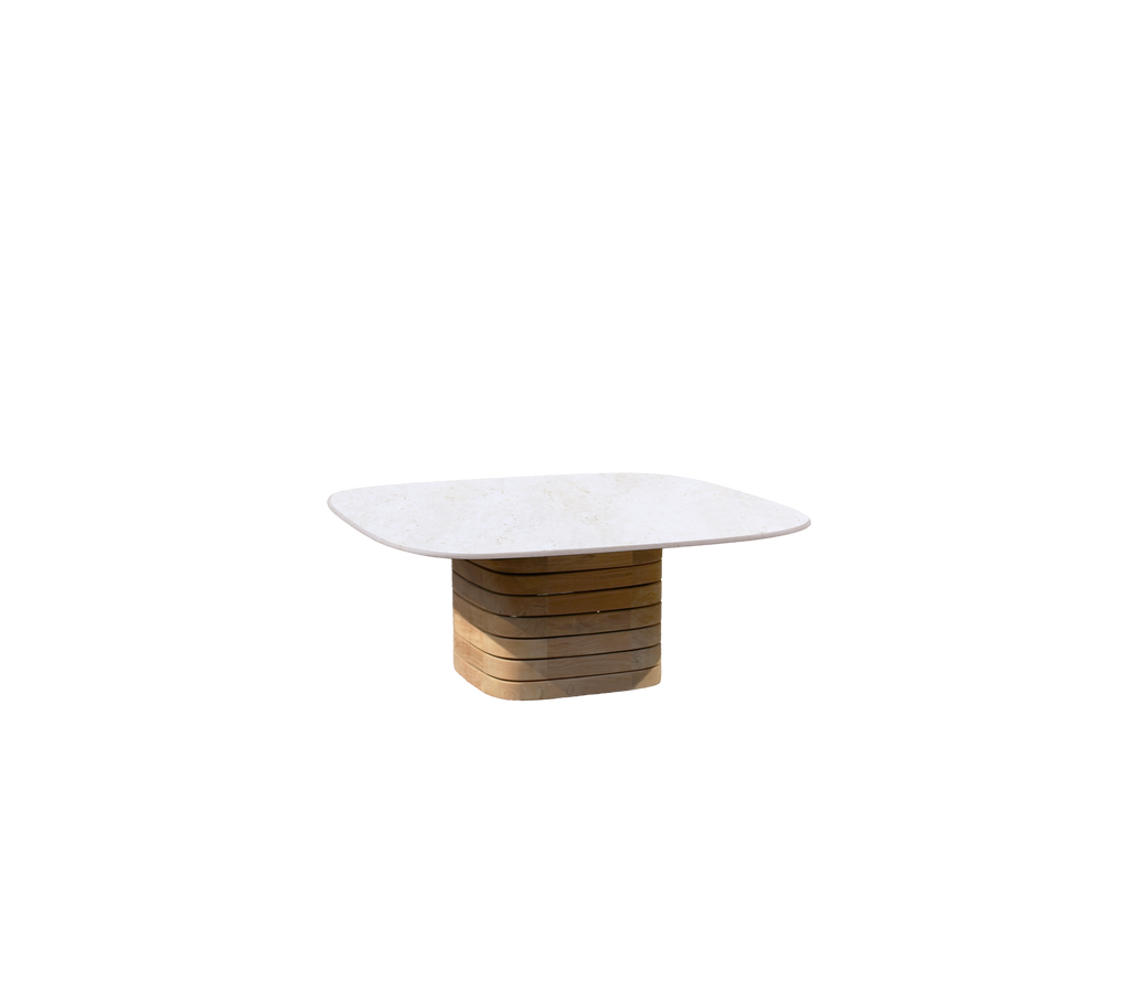 Outdoor Coffee Table Teak Small Square