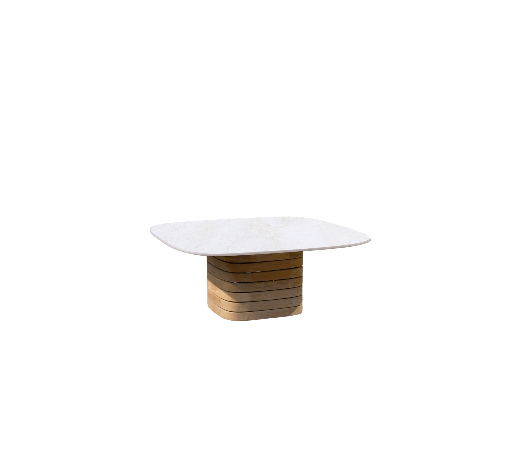 Outdoor Coffee Table Teak Small Square