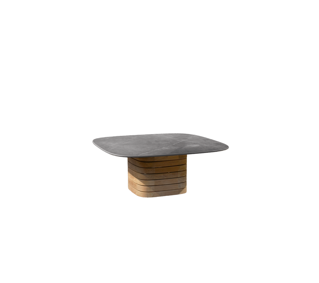 Outdoor Coffee Table Teak Small Square