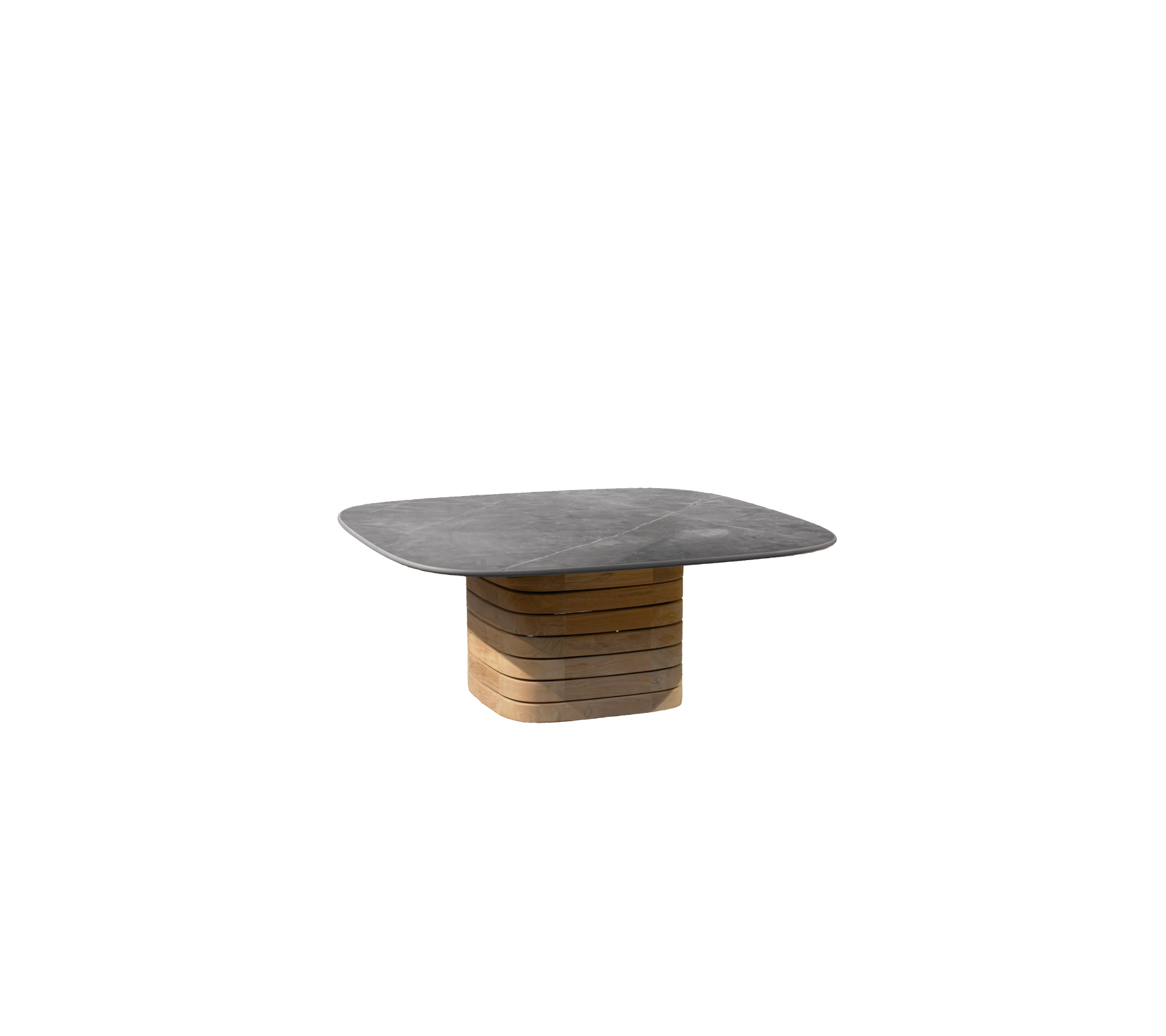 Outdoor Coffee Table Teak Small Square