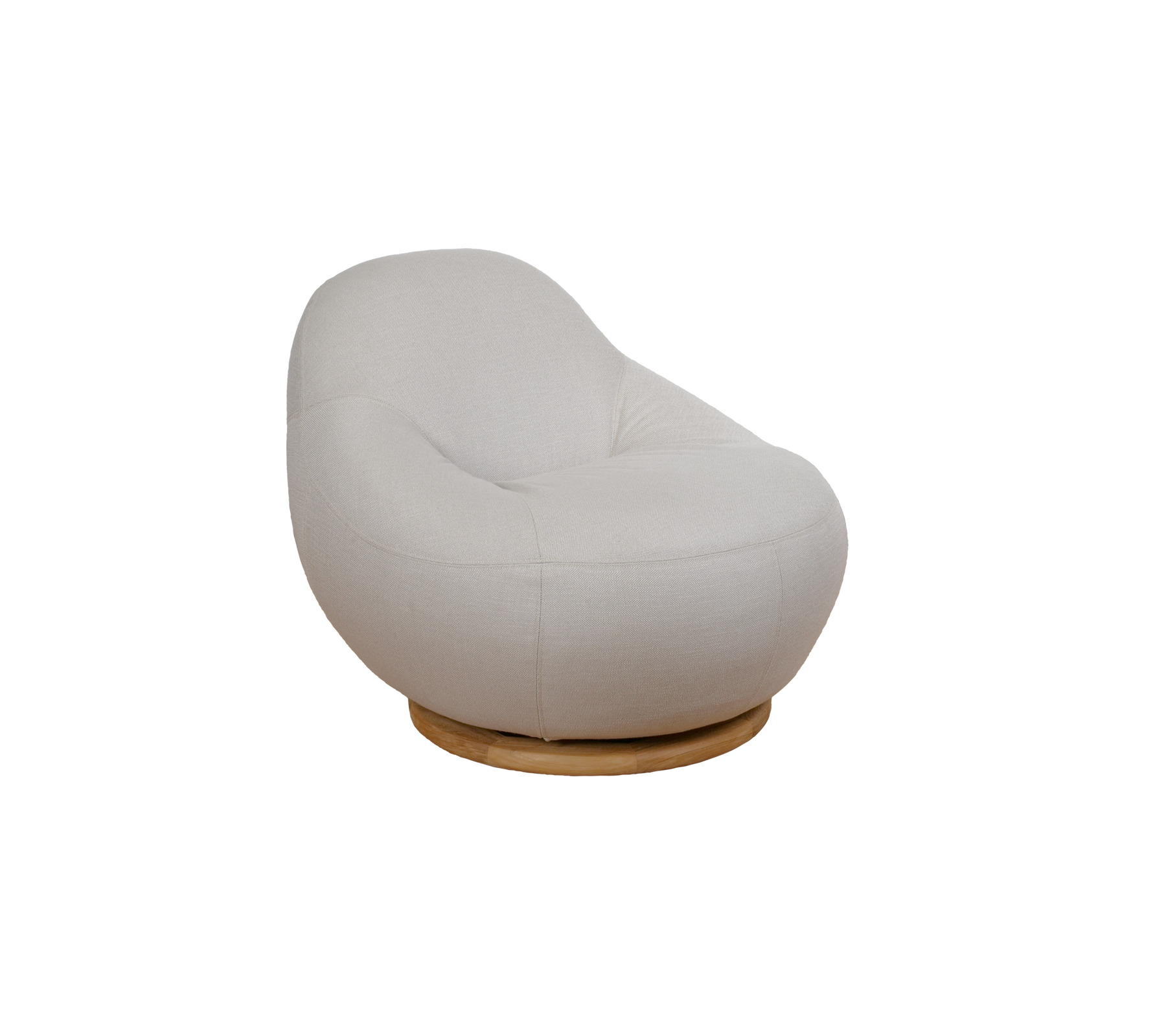 Swivel Lounge Chair Teak Base