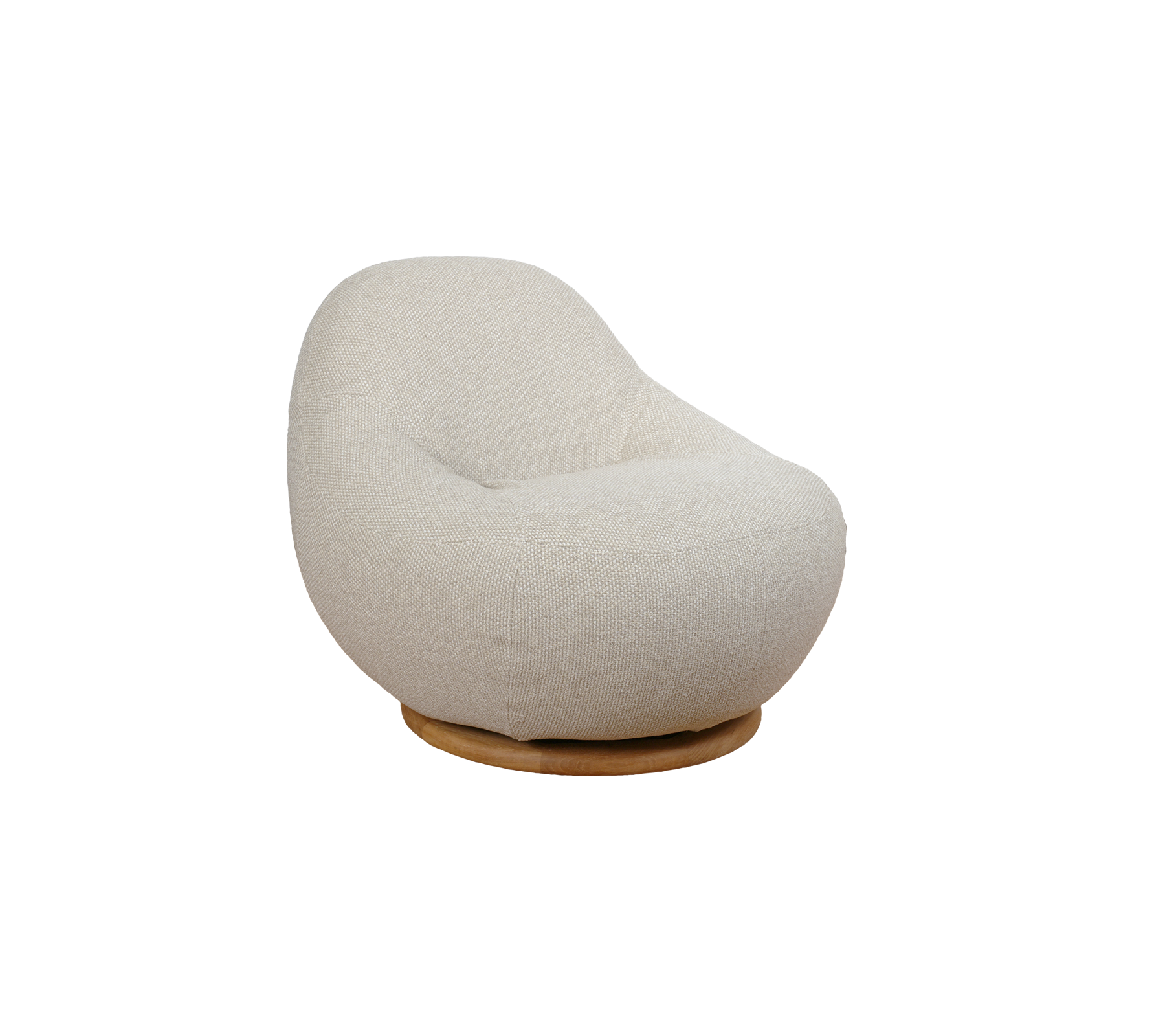 Swivel Lounge Chair Teak Base