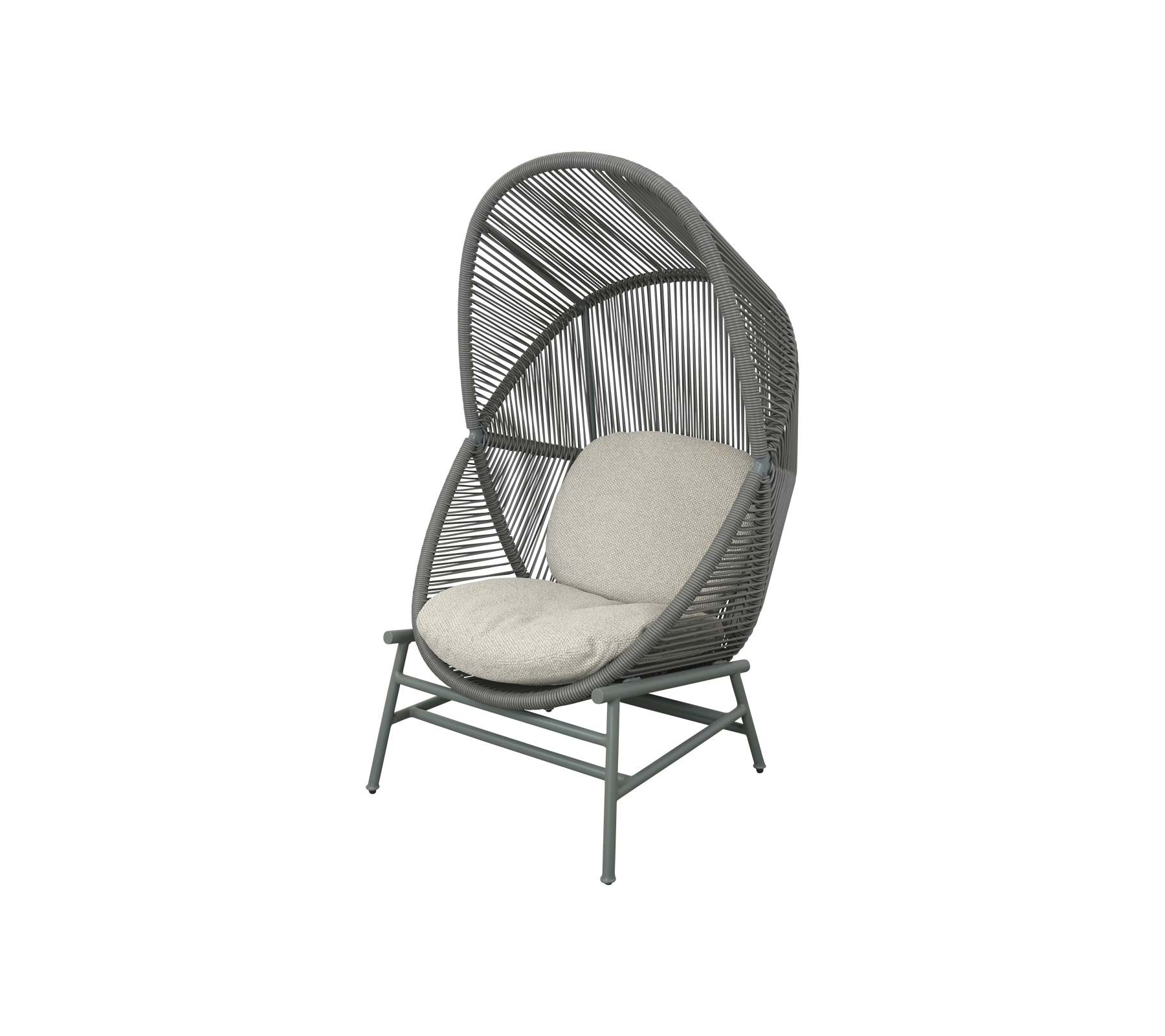 Woven Outdoor Lounge Chair Rope Base