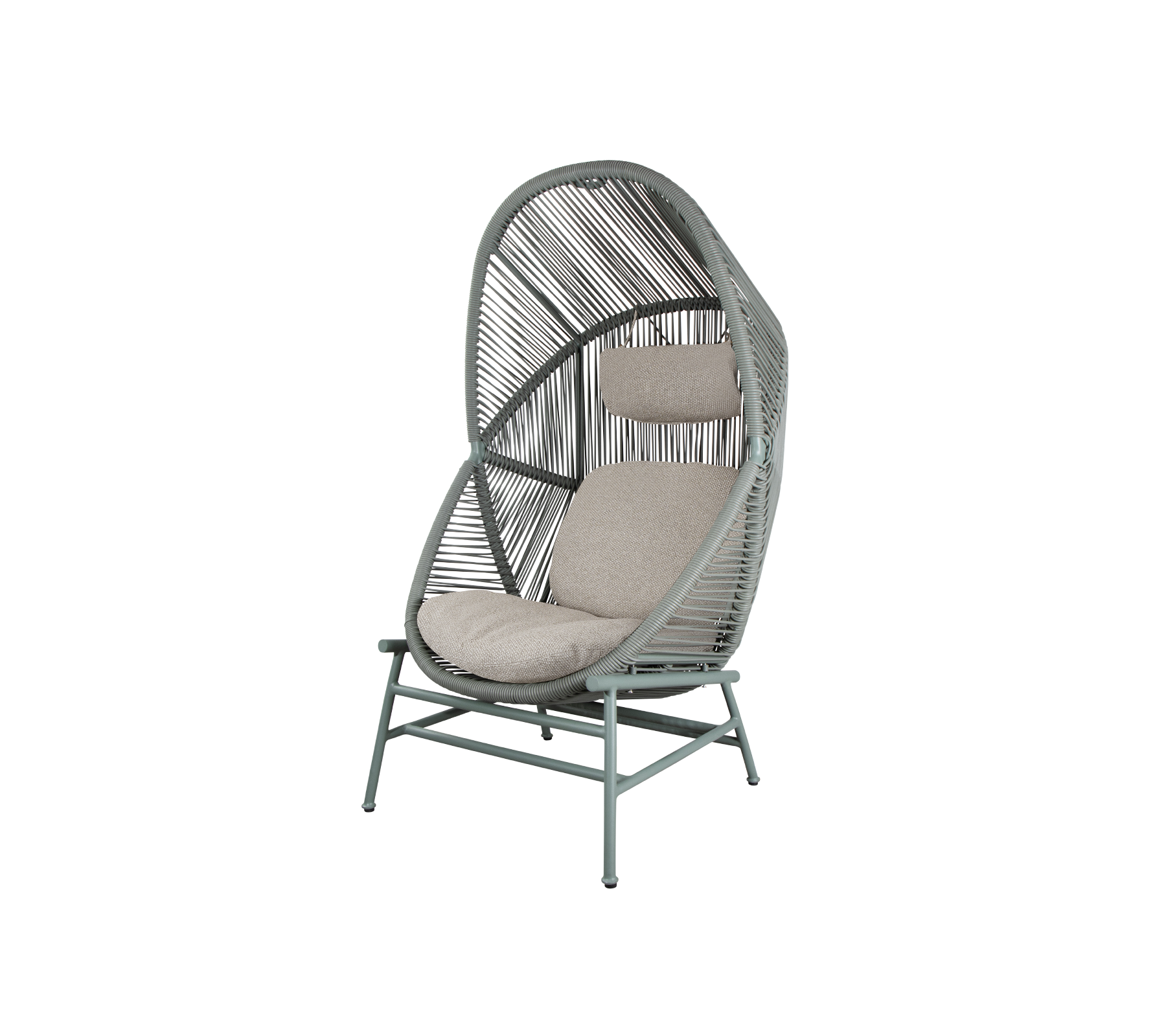 Woven Outdoor Lounge Chair Rope Base