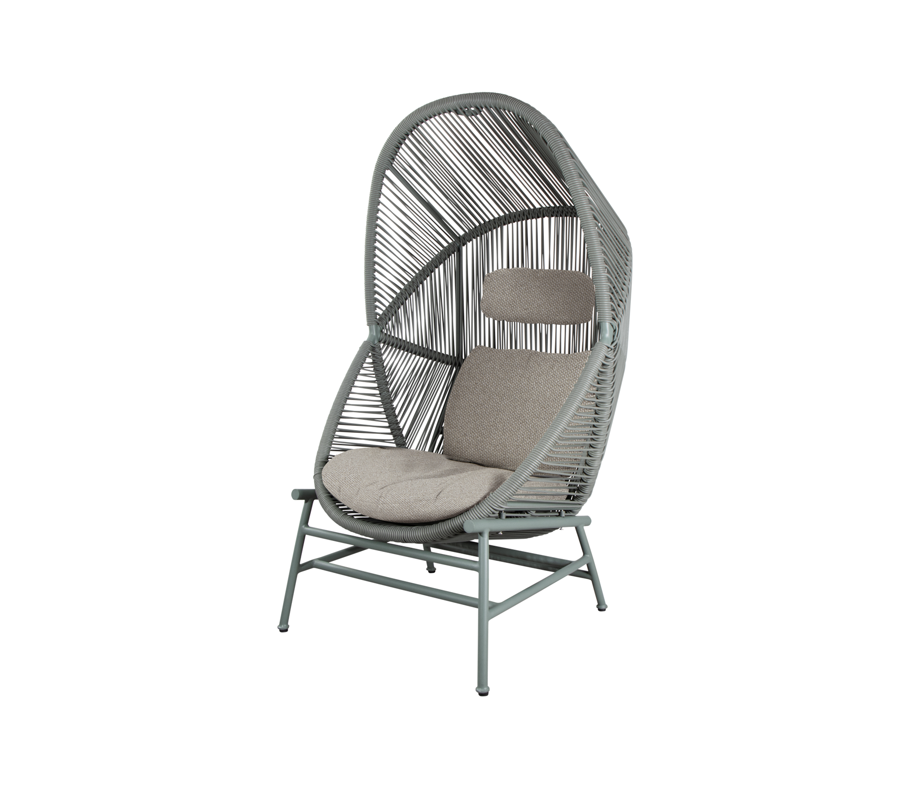 Woven Outdoor Lounge Chair Rope Base
