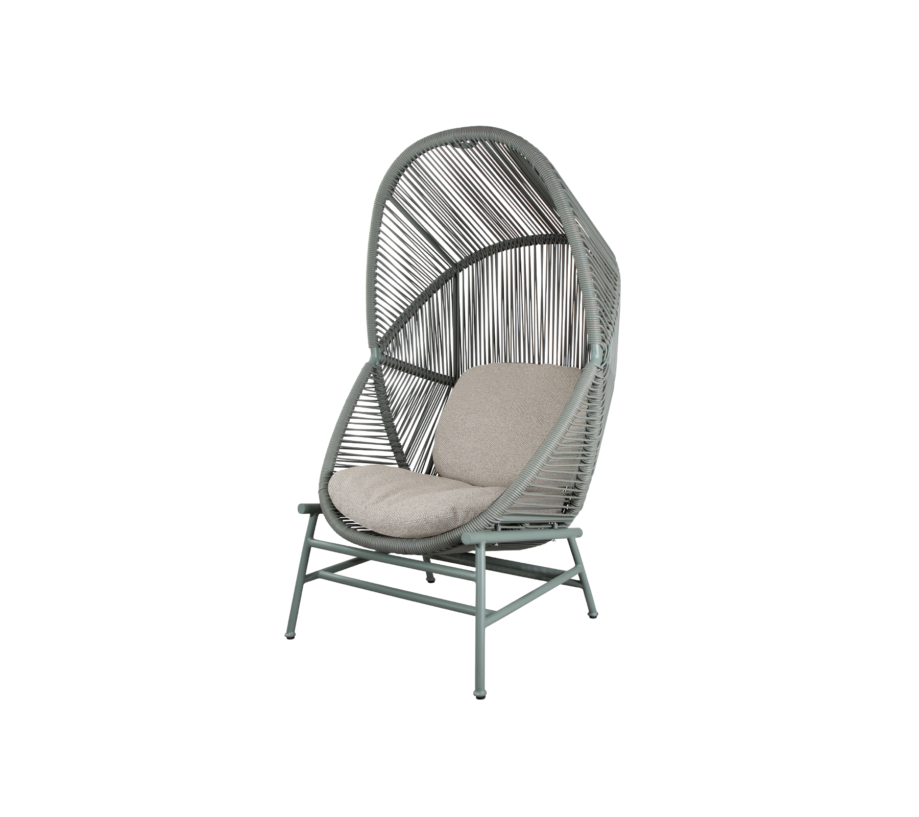 Woven Outdoor Lounge Chair Rope Base