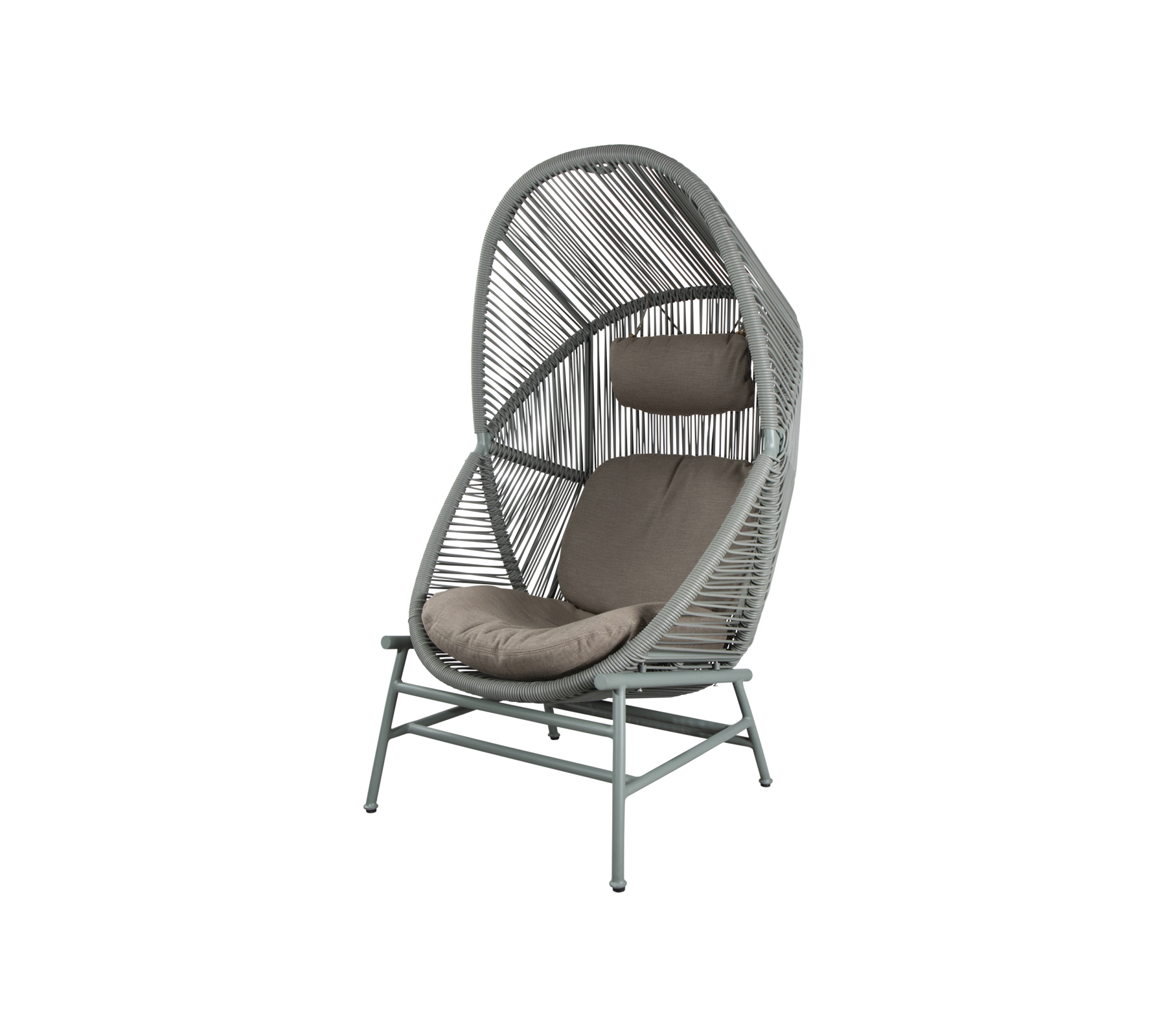 Woven Outdoor Lounge Chair Rope Base
