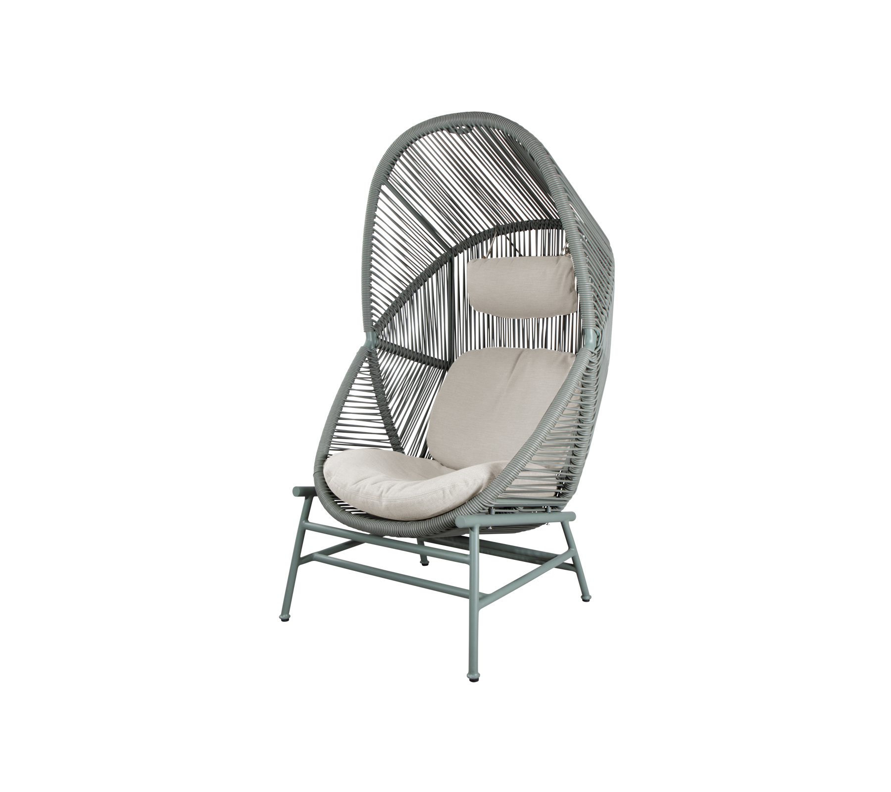 Woven Outdoor Lounge Chair Rope Base
