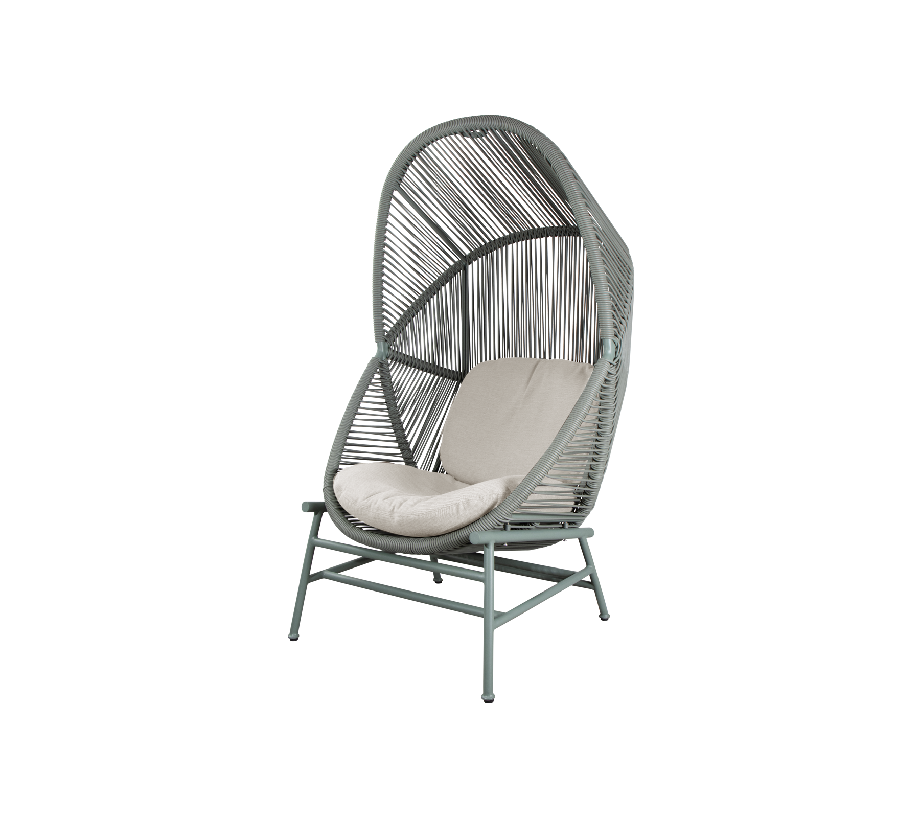 Woven Outdoor Lounge Chair Rope Base
