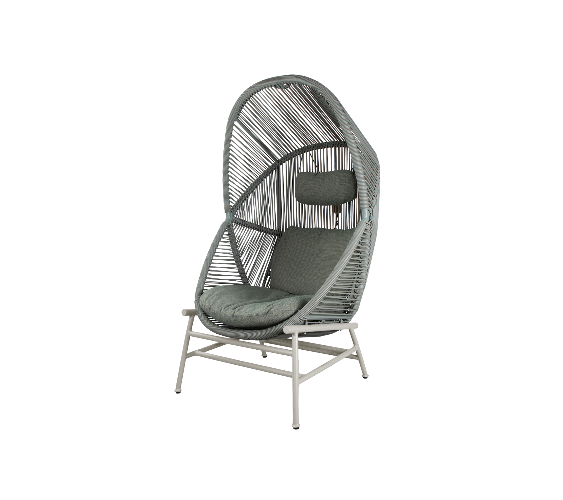 Woven Outdoor Lounge Chair Rope Base