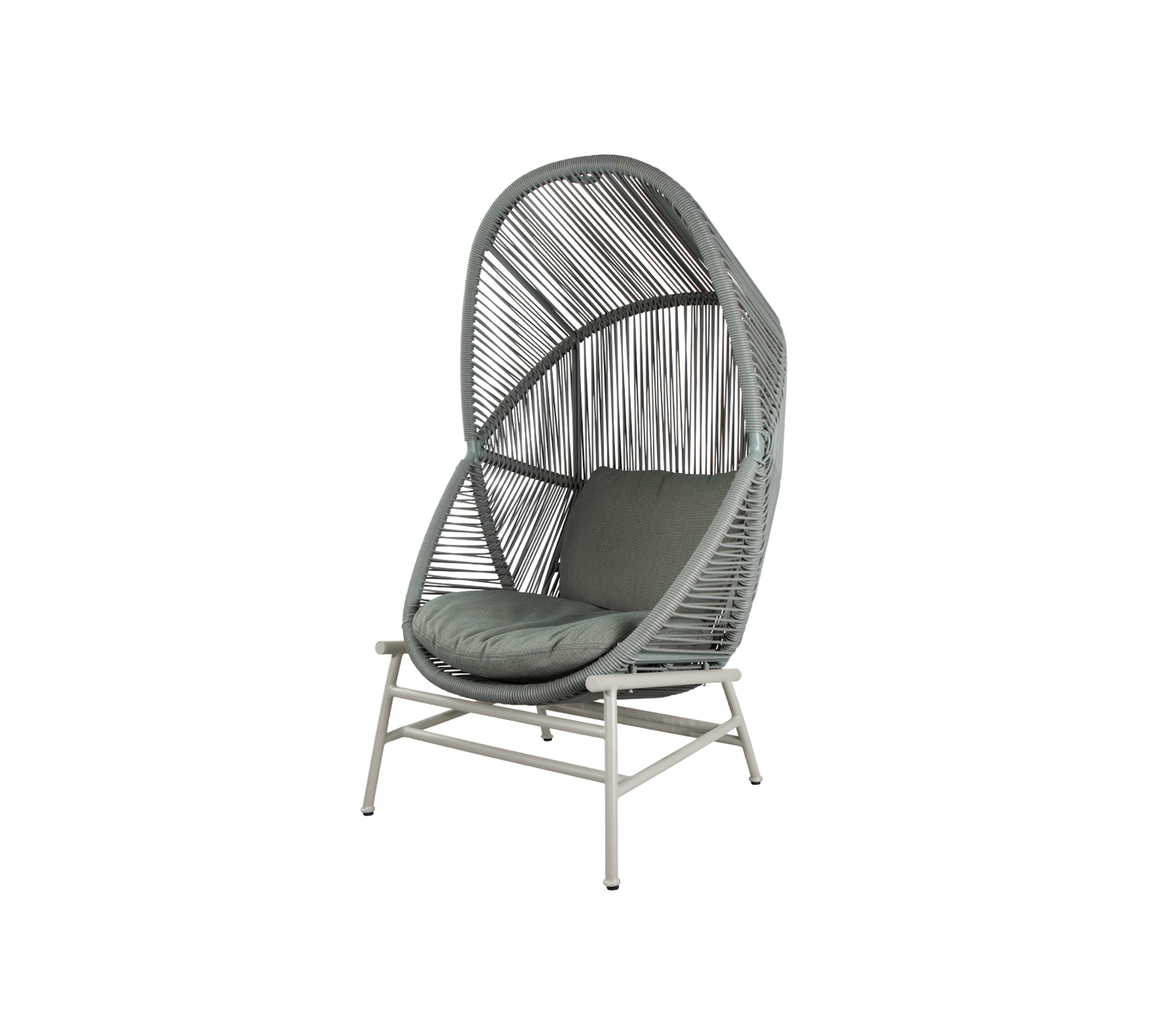 Woven Outdoor Lounge Chair Rope Base
