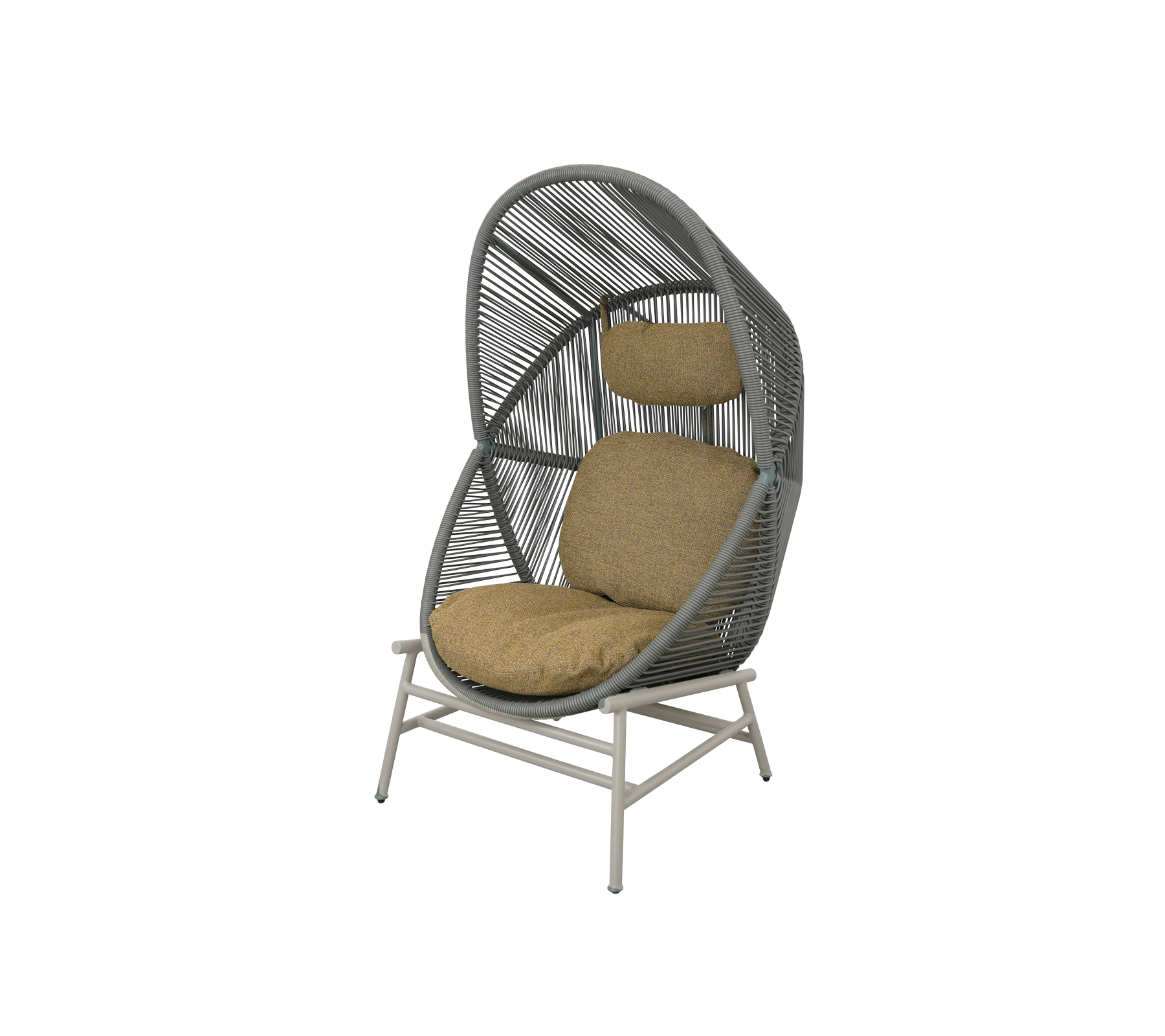 Woven Outdoor Lounge Chair Rope Base
