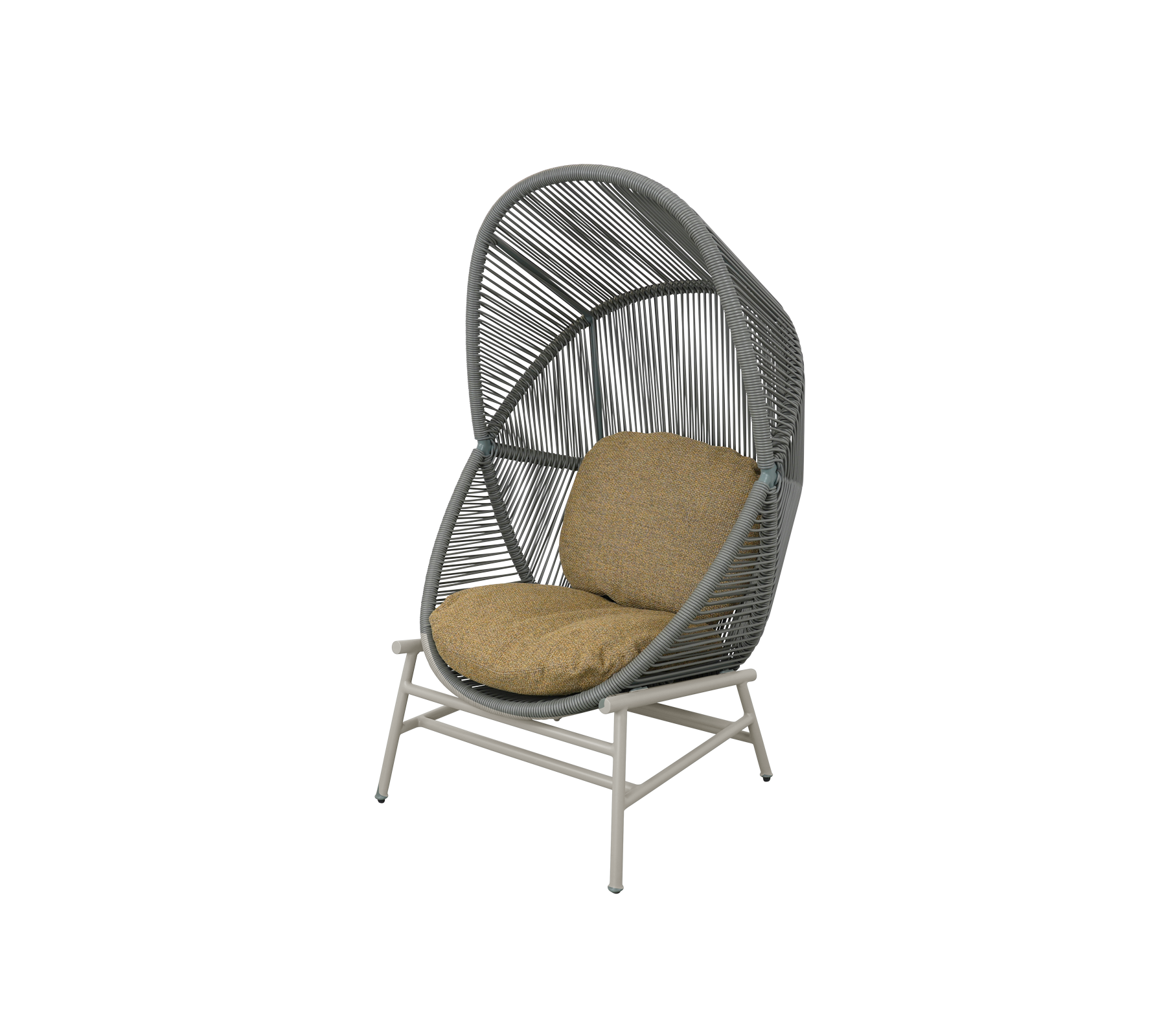 Woven Outdoor Lounge Chair Rope Base