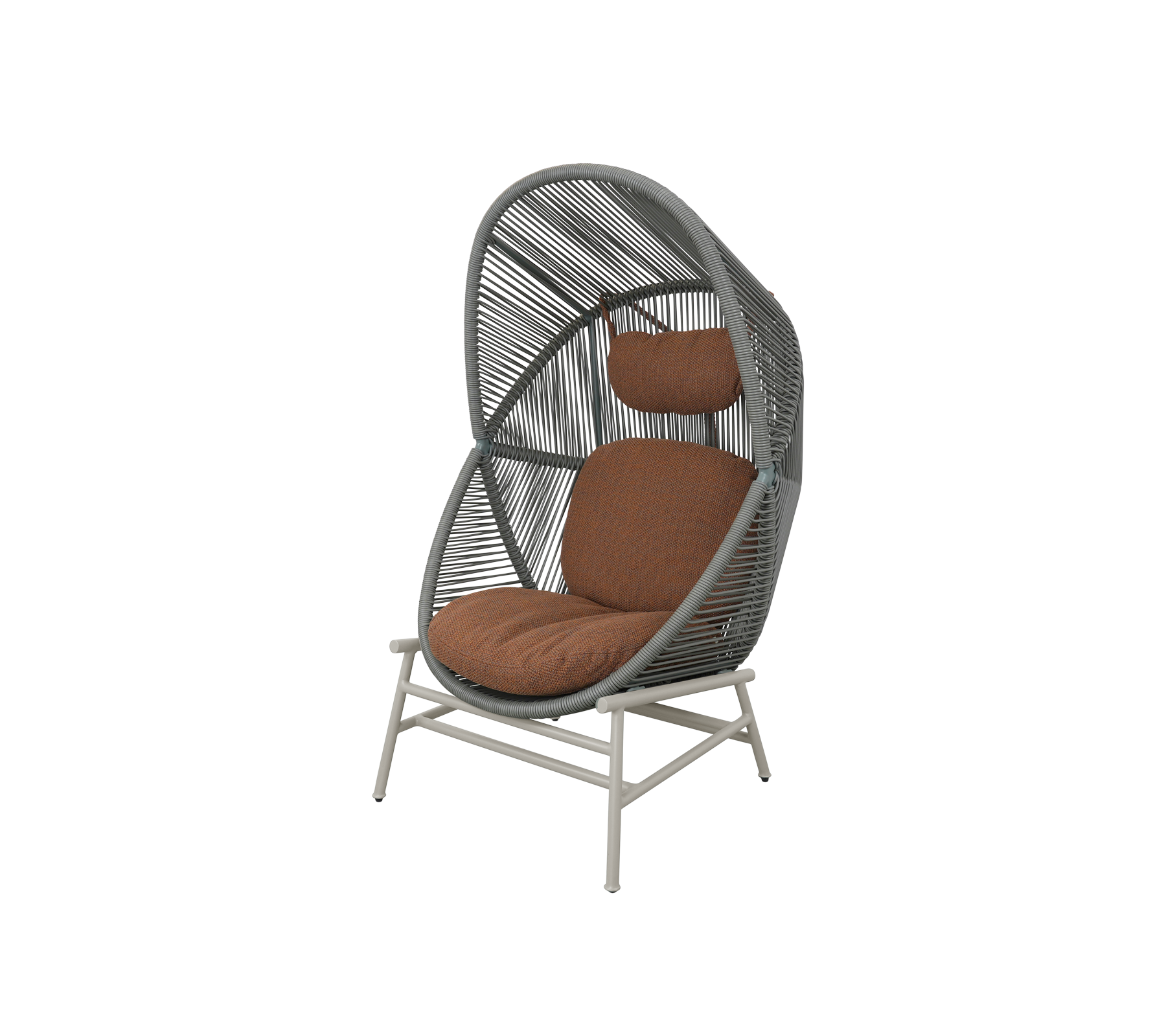 Woven Outdoor Lounge Chair Rope Base