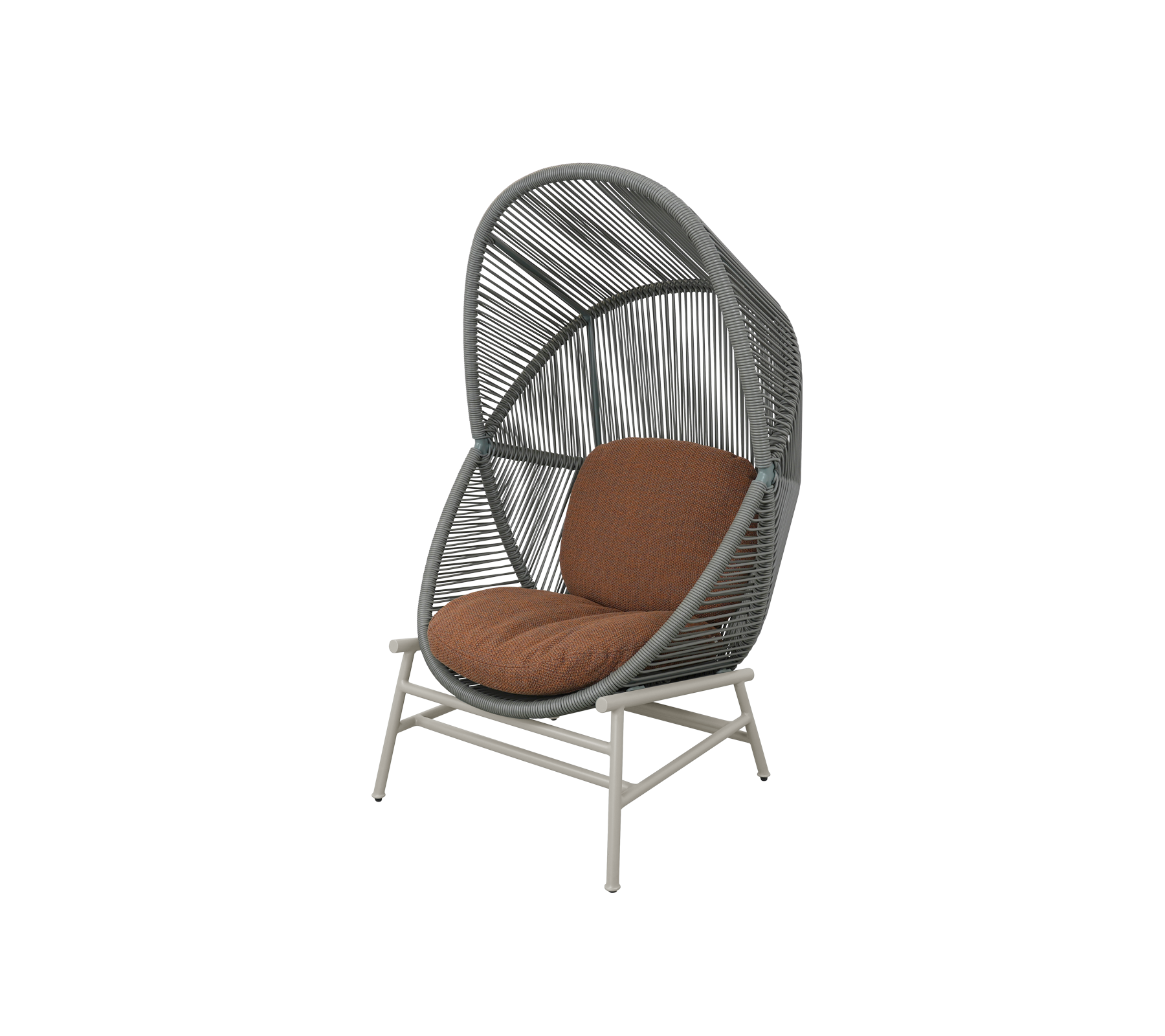 Woven Outdoor Lounge Chair Rope Base