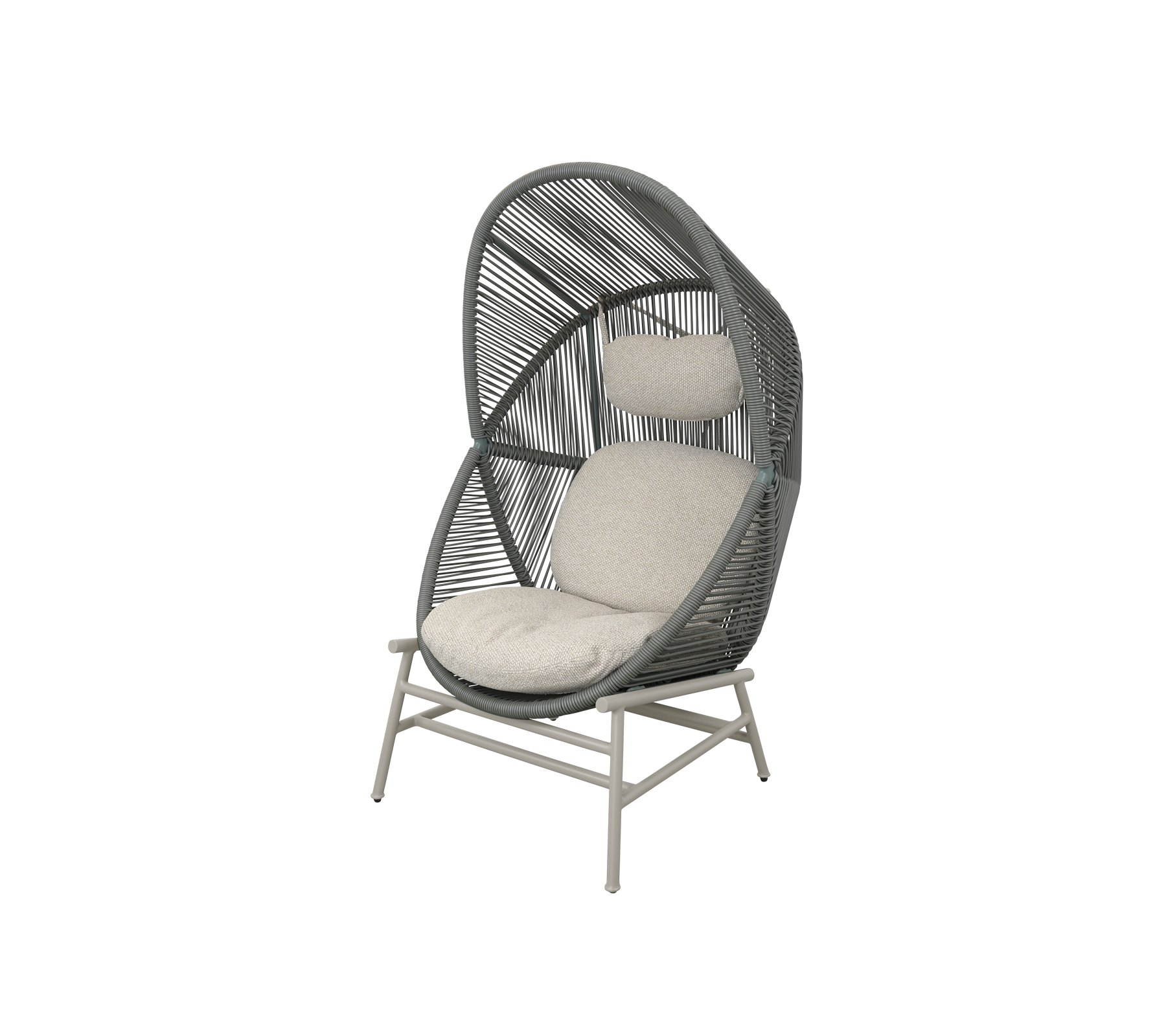 Woven Outdoor Lounge Chair Rope Base