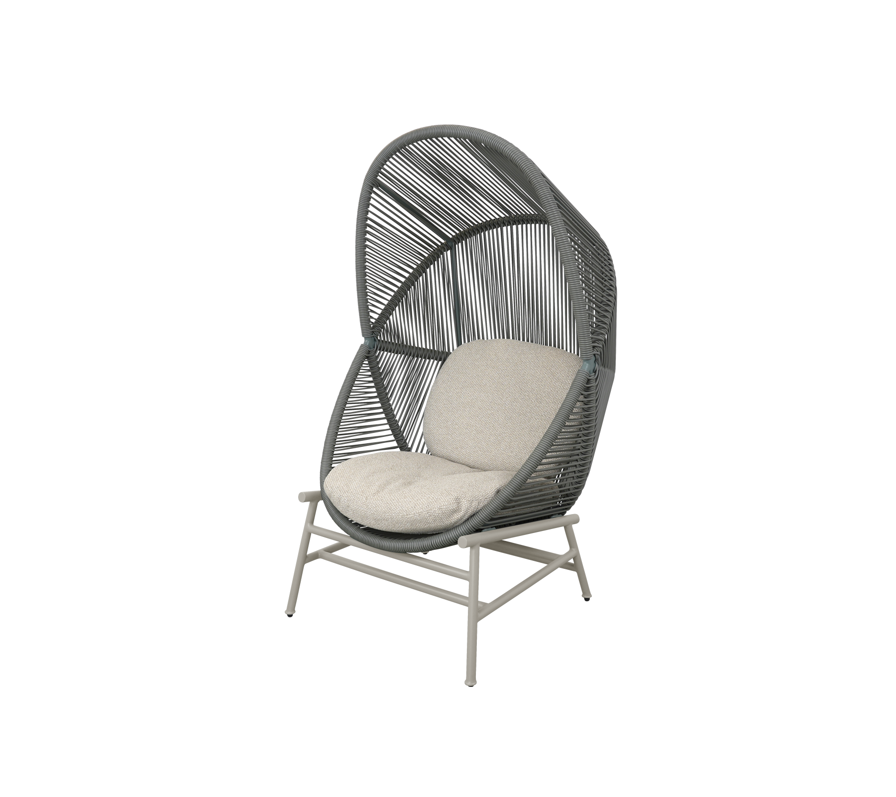 Woven Outdoor Lounge Chair Rope Base