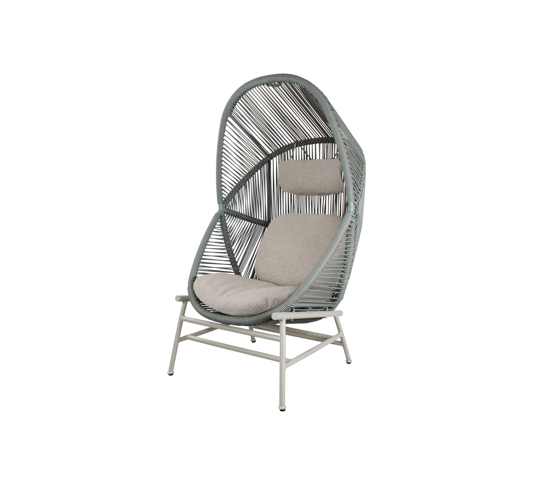 Woven Outdoor Lounge Chair Rope Base
