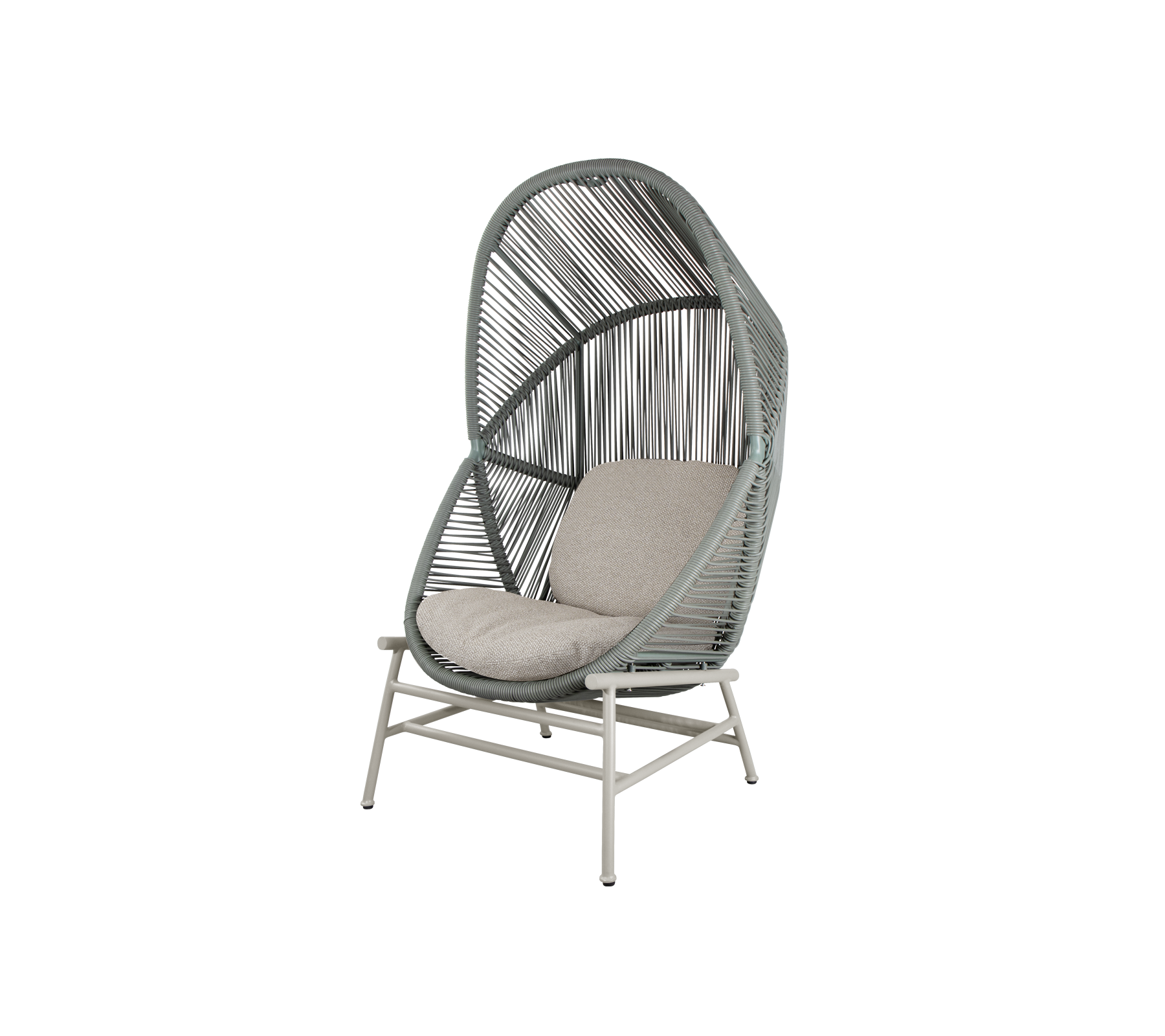 Woven Outdoor Lounge Chair Rope Base