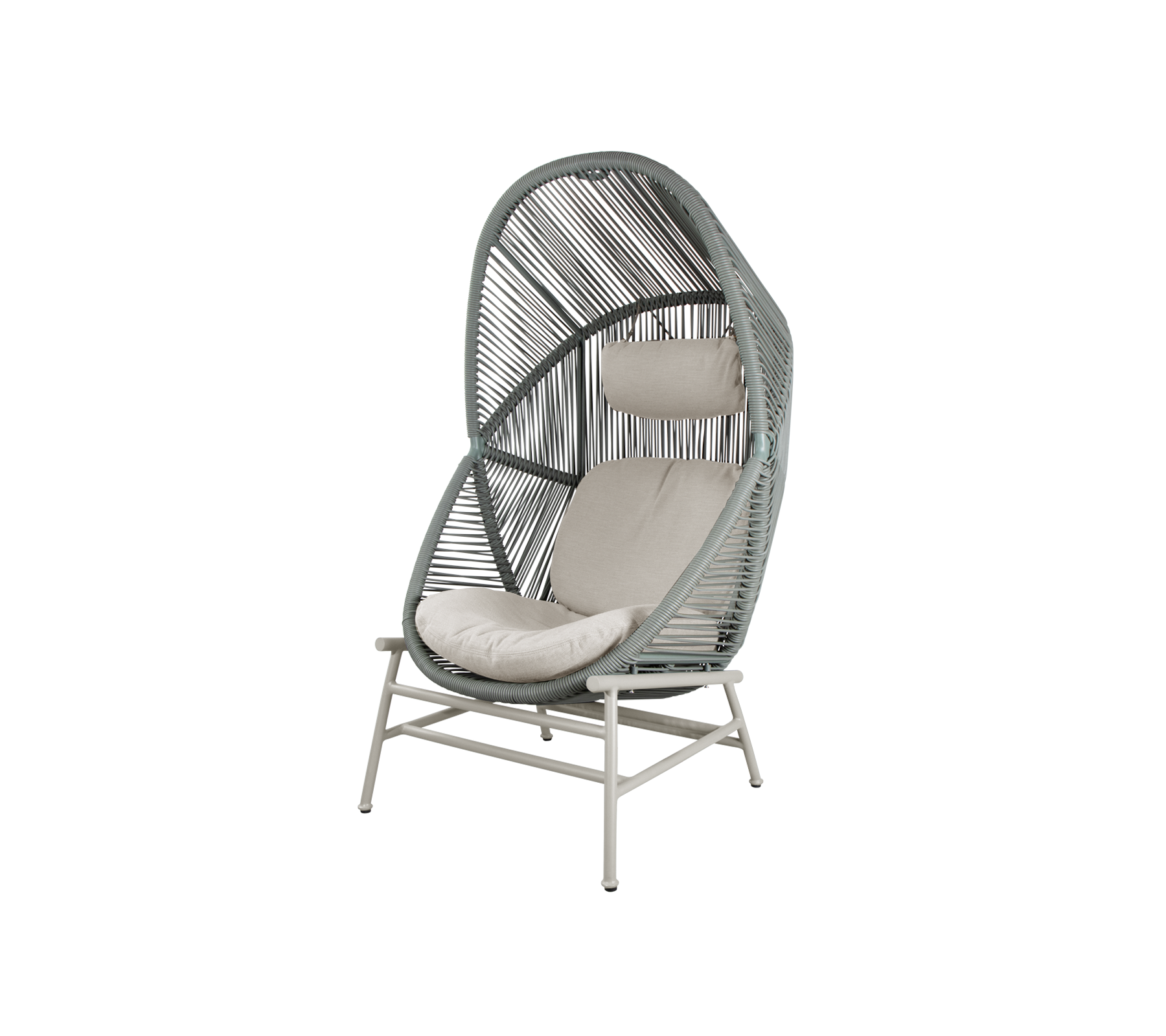 Woven Outdoor Lounge Chair Rope Base