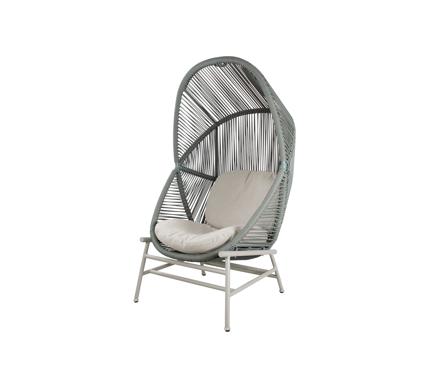 Woven Outdoor Lounge Chair Rope Base