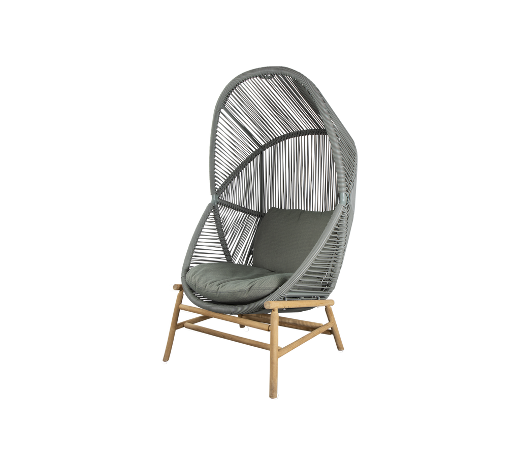 Woven Outdoor Lounge Chair Rope Base