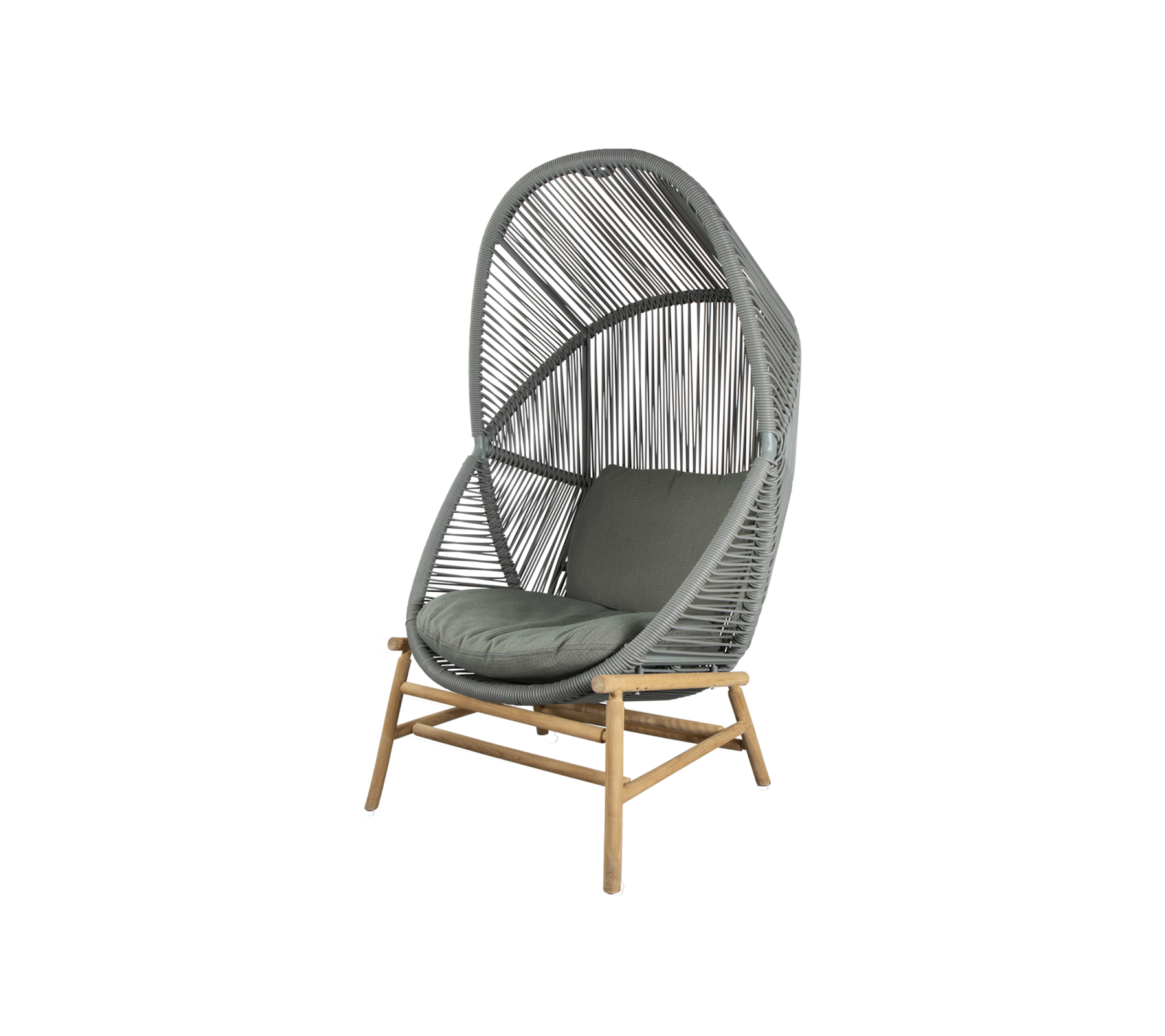 Woven Outdoor Lounge Chair Rope Base