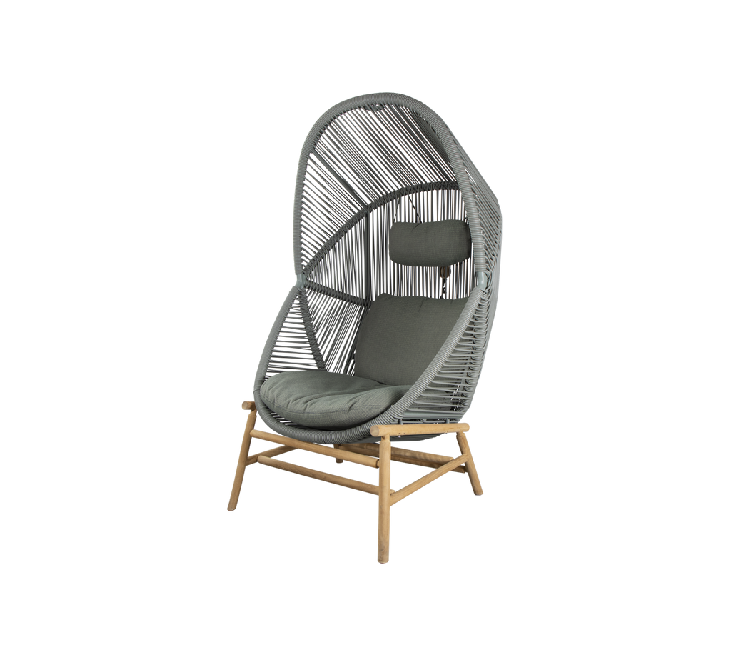 Woven Outdoor Lounge Chair Rope Base