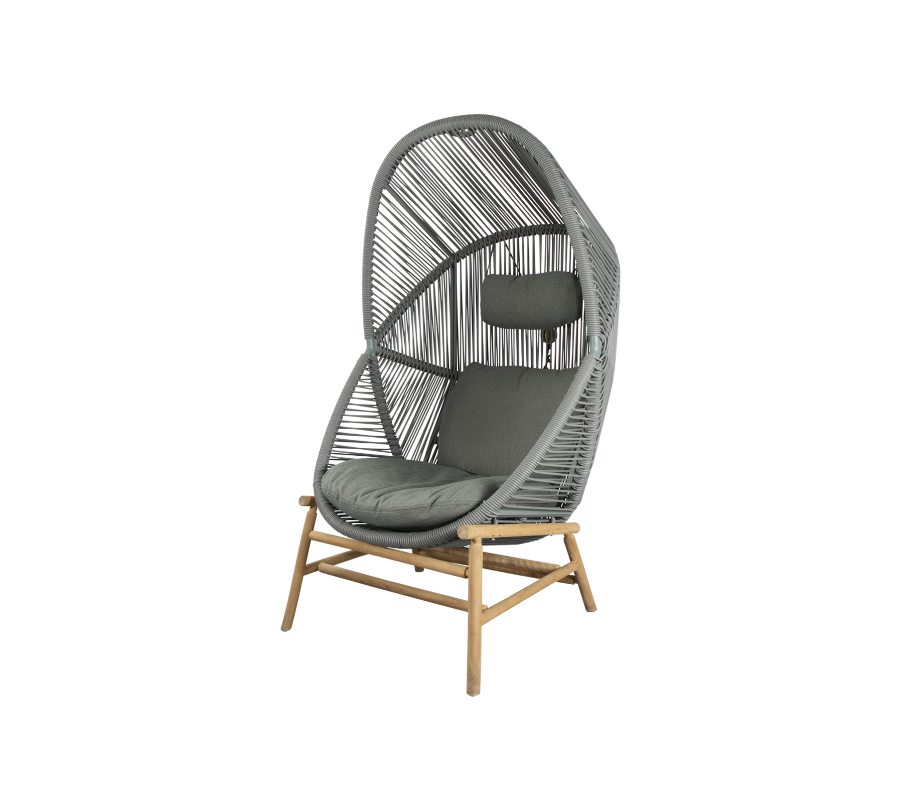 Woven Outdoor Lounge Chair Rope Base