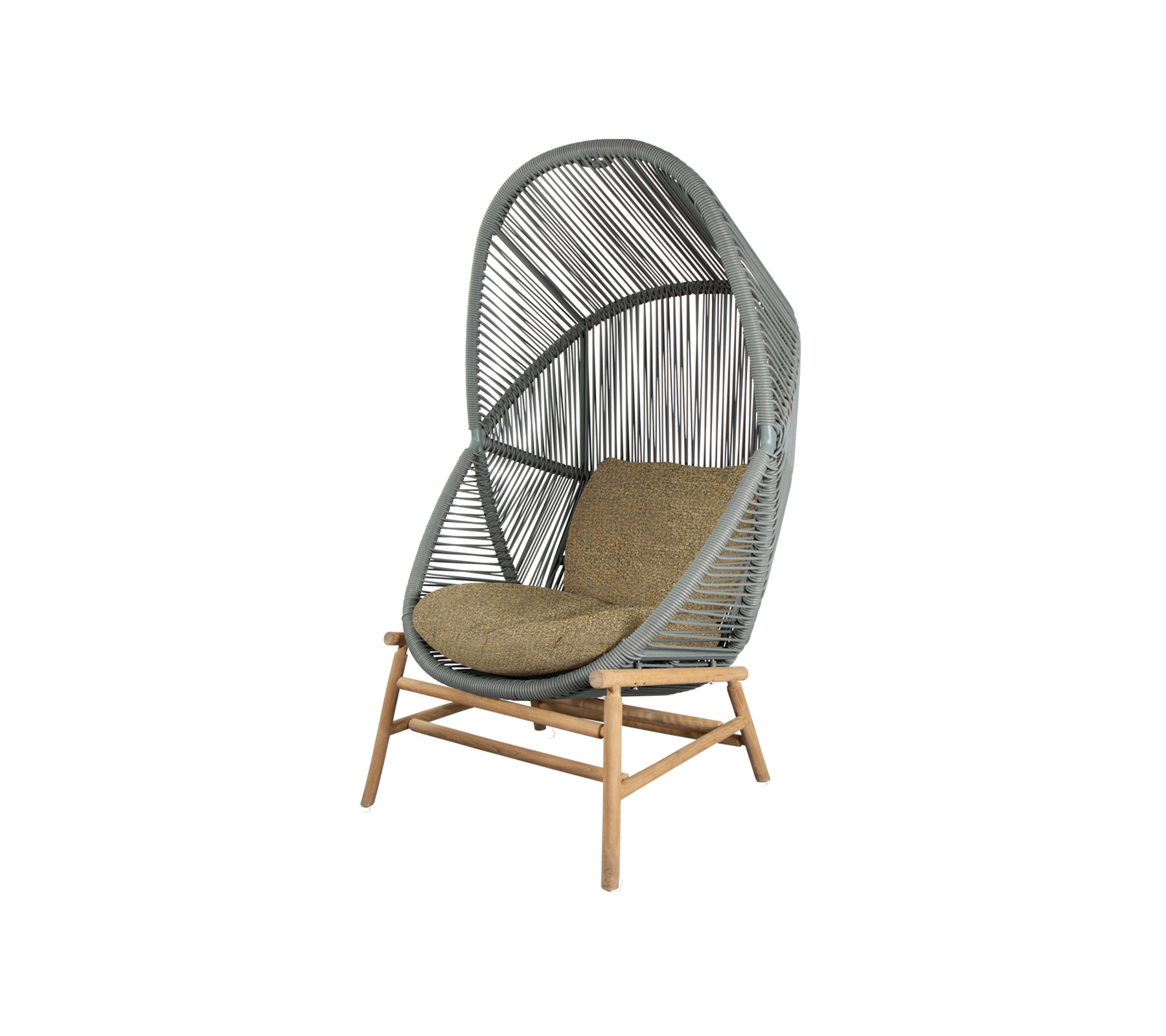 Woven Outdoor Lounge Chair Rope Base