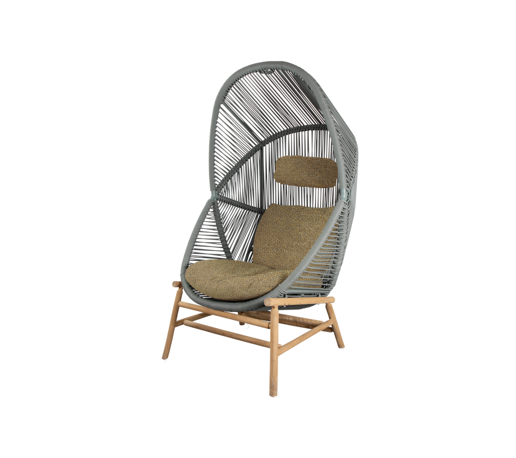 Woven Outdoor Lounge Chair Rope Base