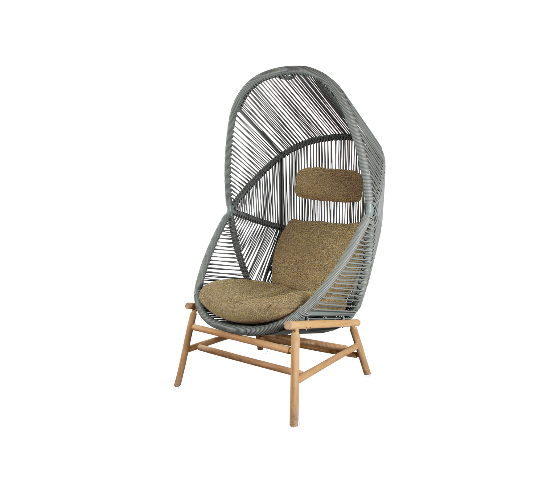 Woven Outdoor Lounge Chair Rope Base