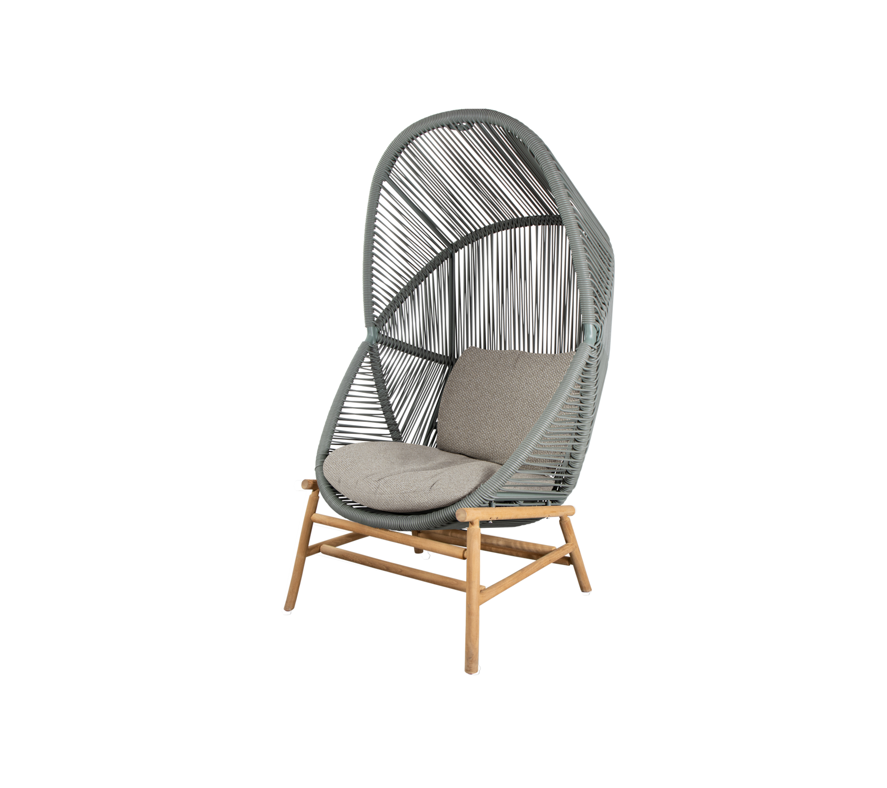 Woven Outdoor Lounge Chair Rope Base