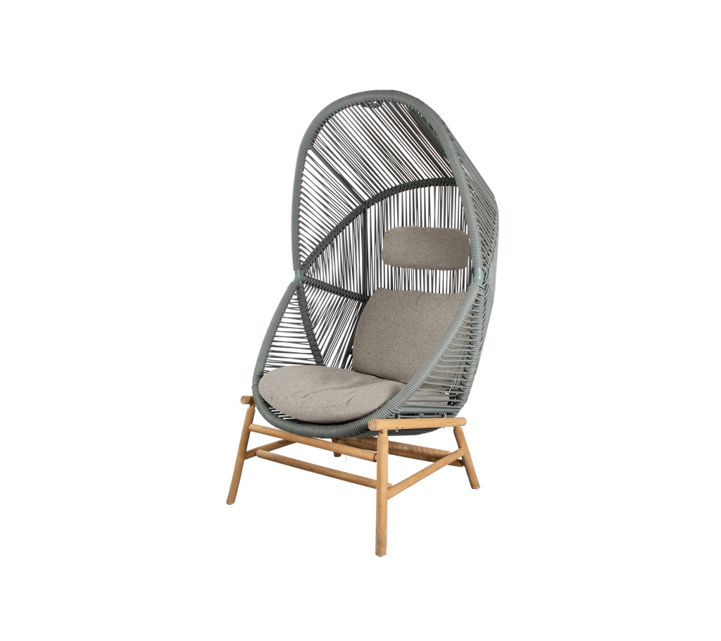 Woven Outdoor Lounge Chair Rope Base