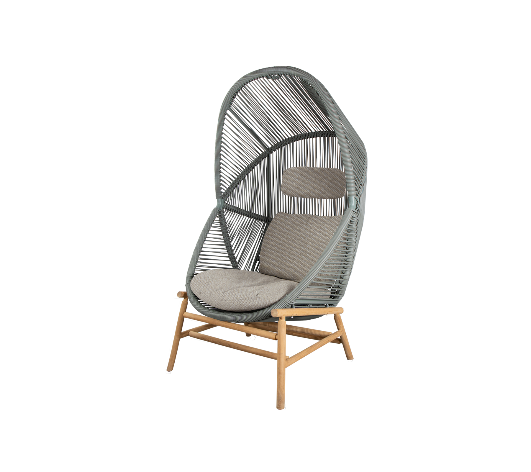 Woven Outdoor Lounge Chair Rope Base
