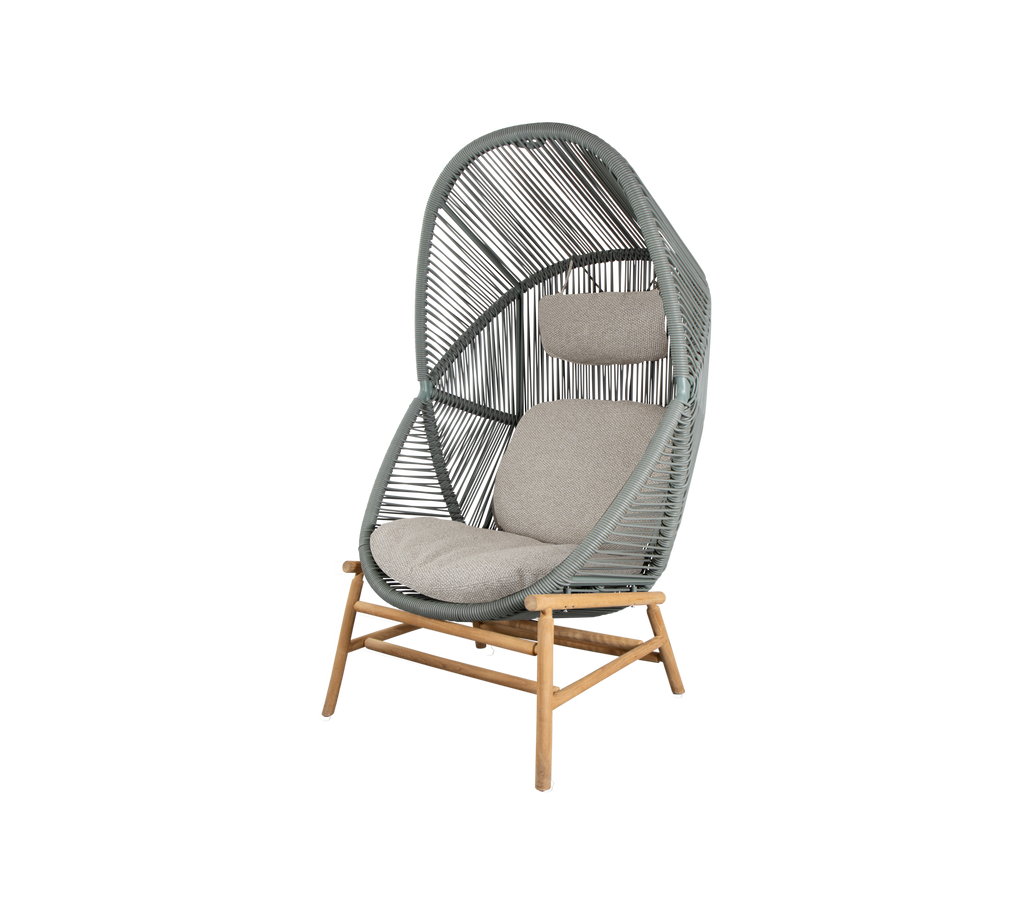 Woven Outdoor Lounge Chair Rope Base