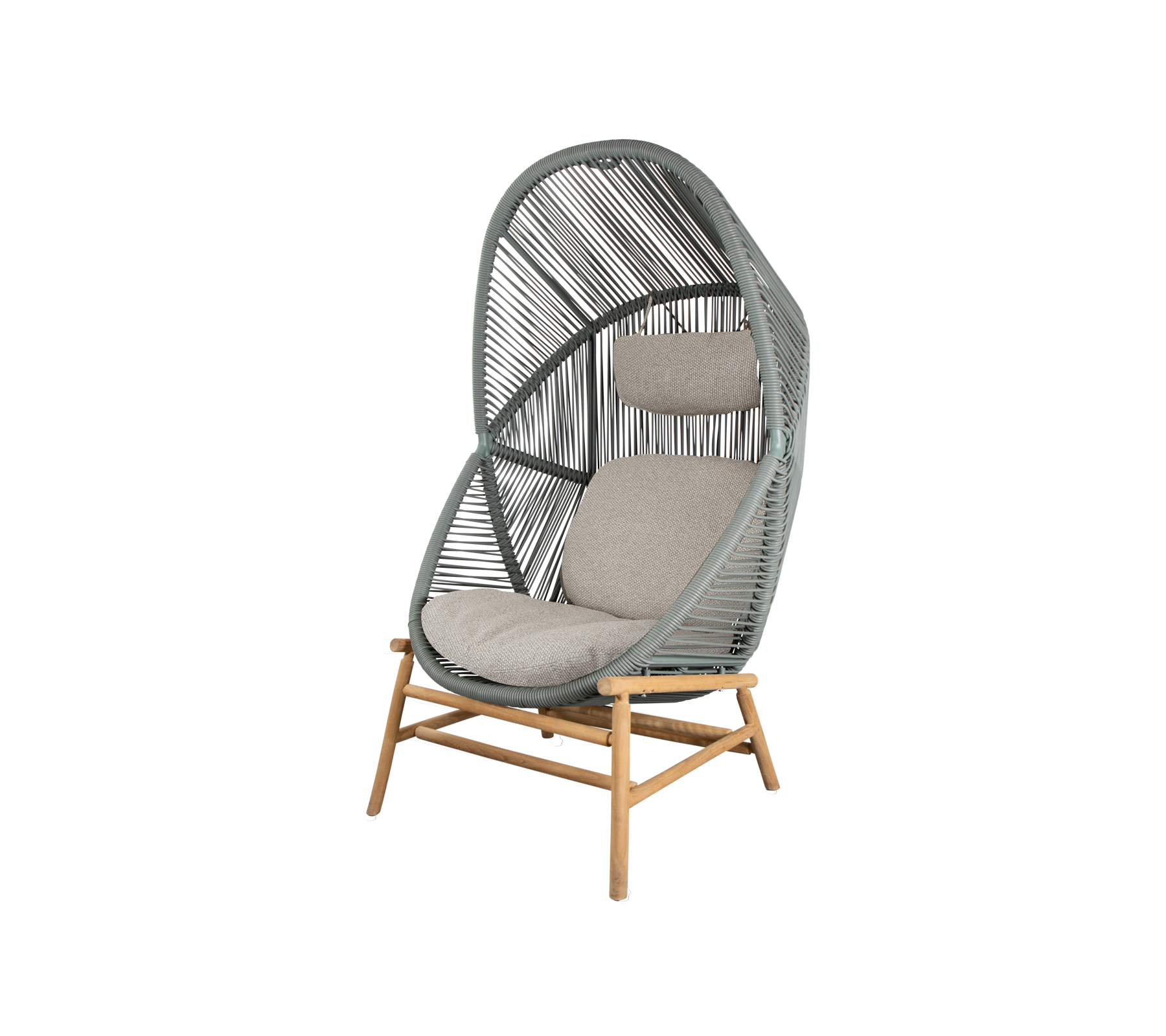 Woven Outdoor Lounge Chair Rope Base