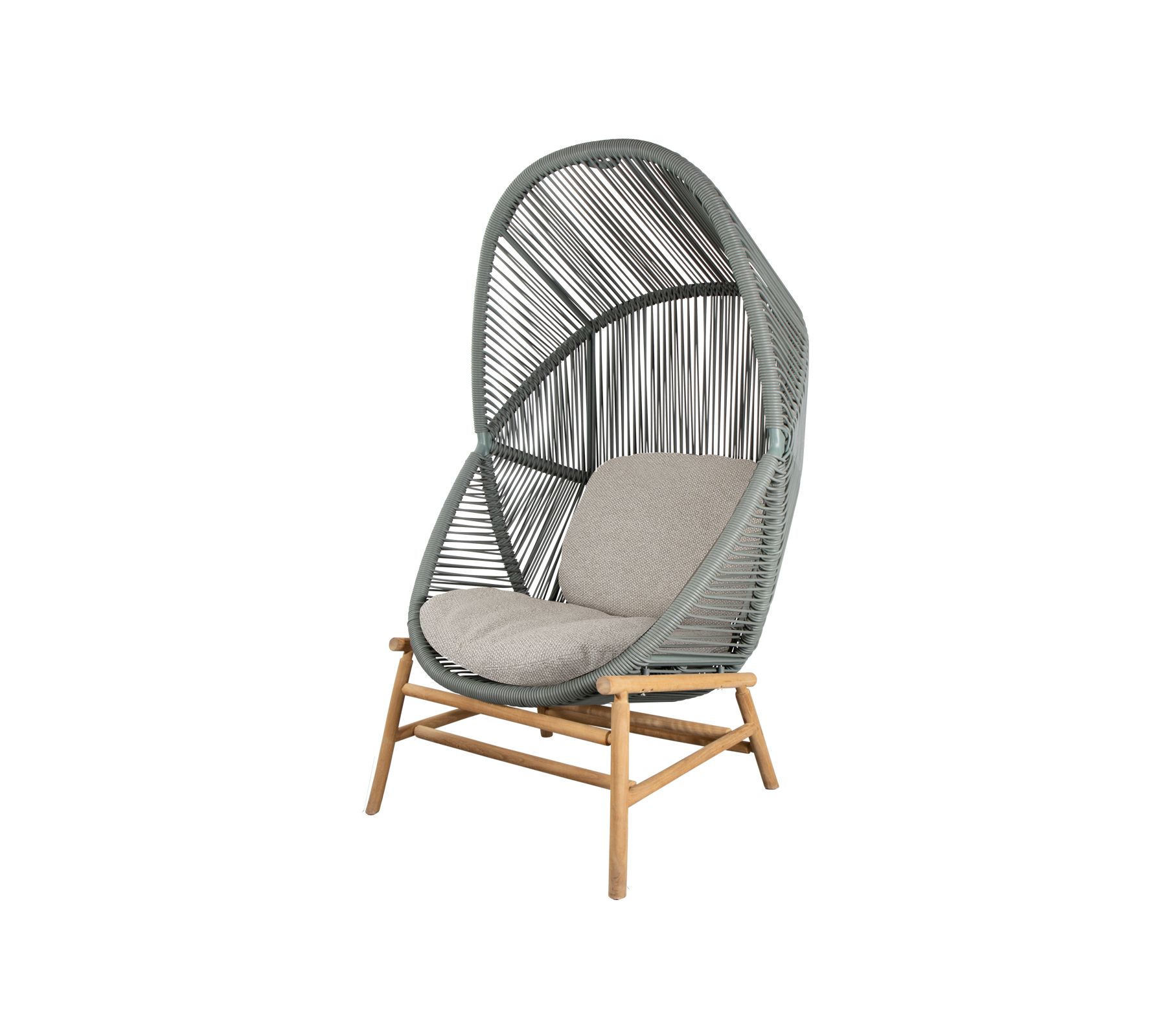 Woven Outdoor Lounge Chair Rope Base
