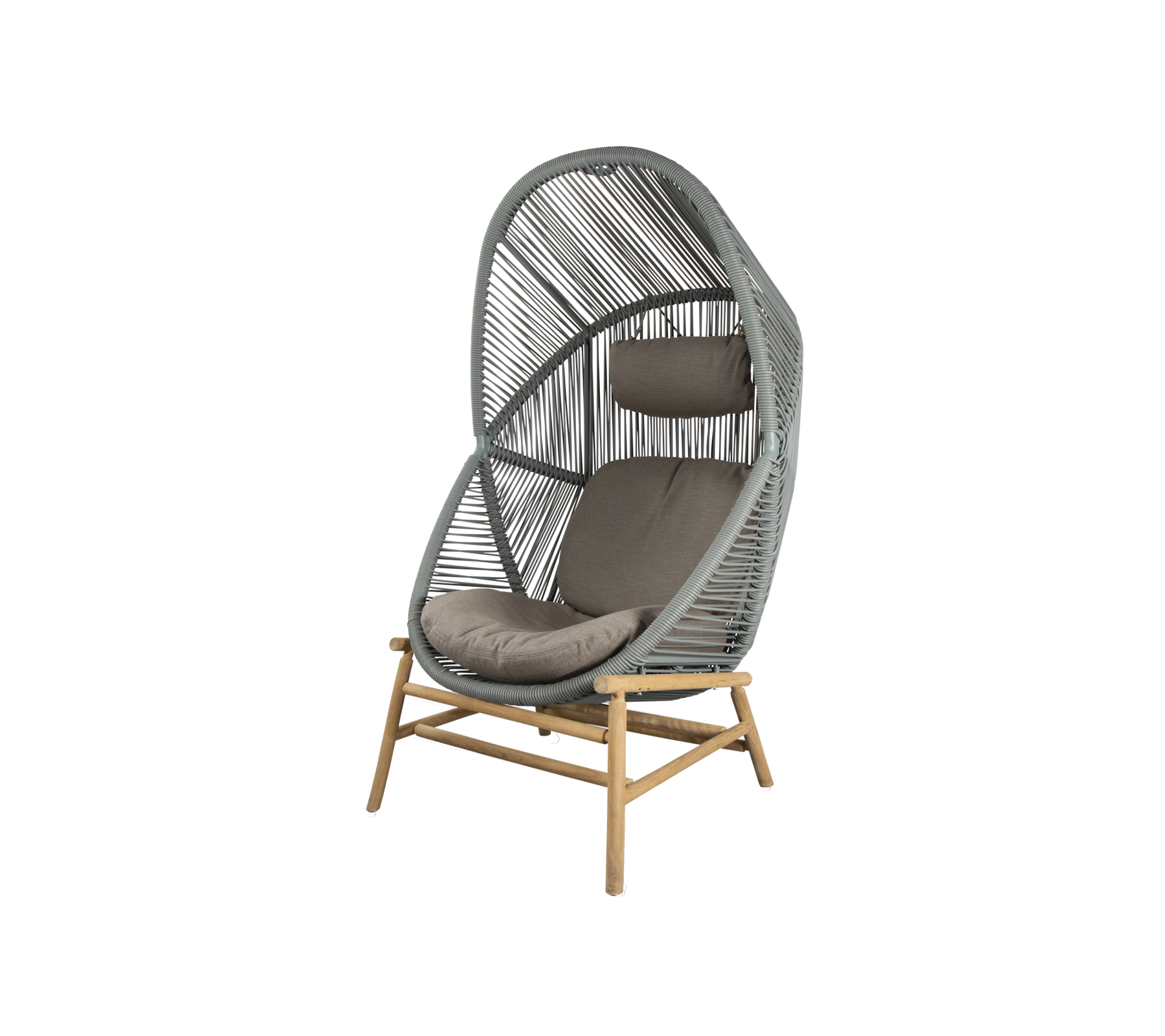 Woven Outdoor Lounge Chair Rope Base