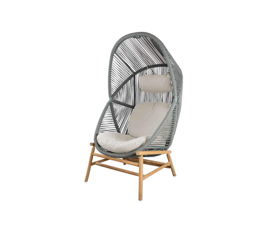 Woven Outdoor Lounge Chair Rope Base